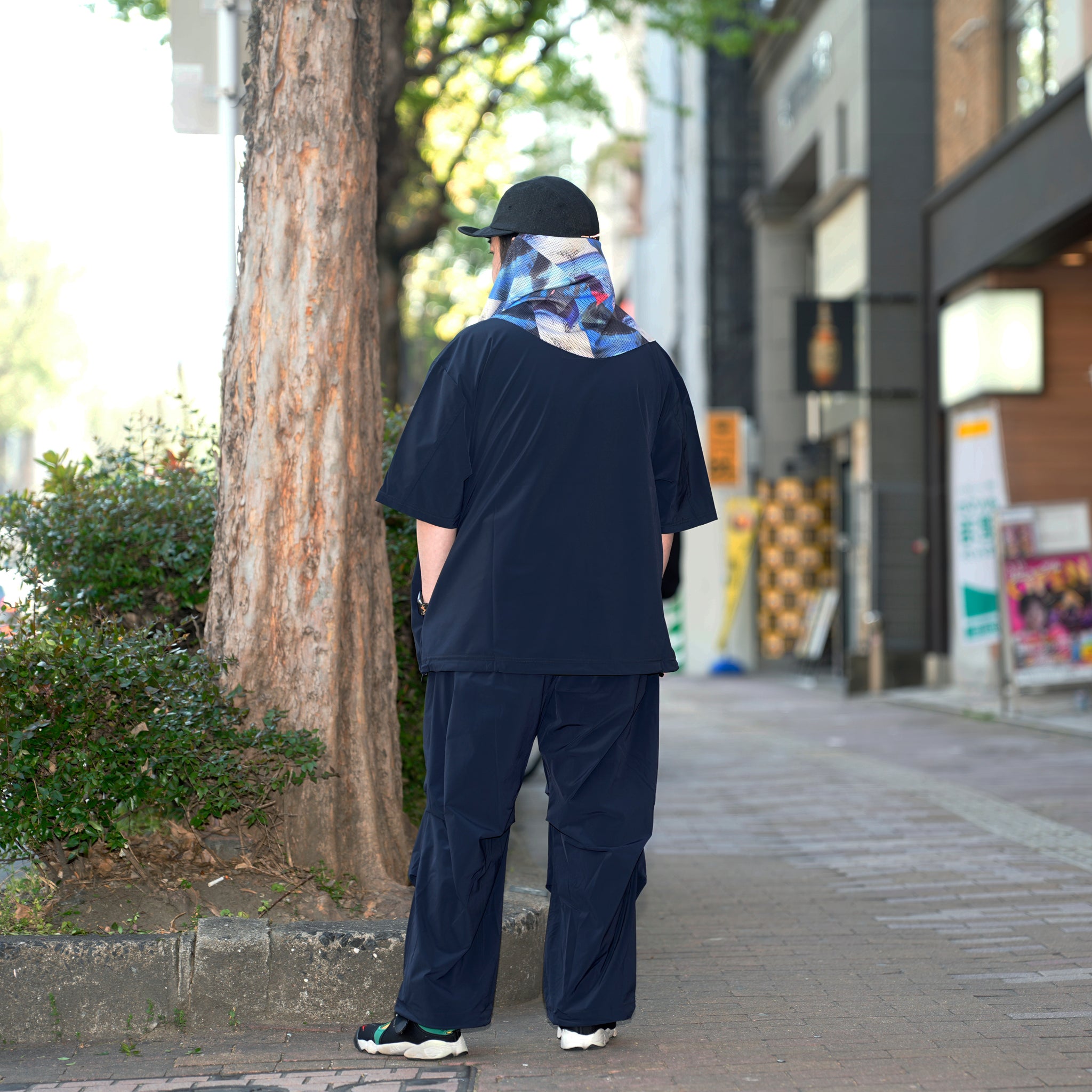 _162_Dark Navy | カラースモック S/S | Color:Dark Navy【UNTRACE_アントレース】【archive】