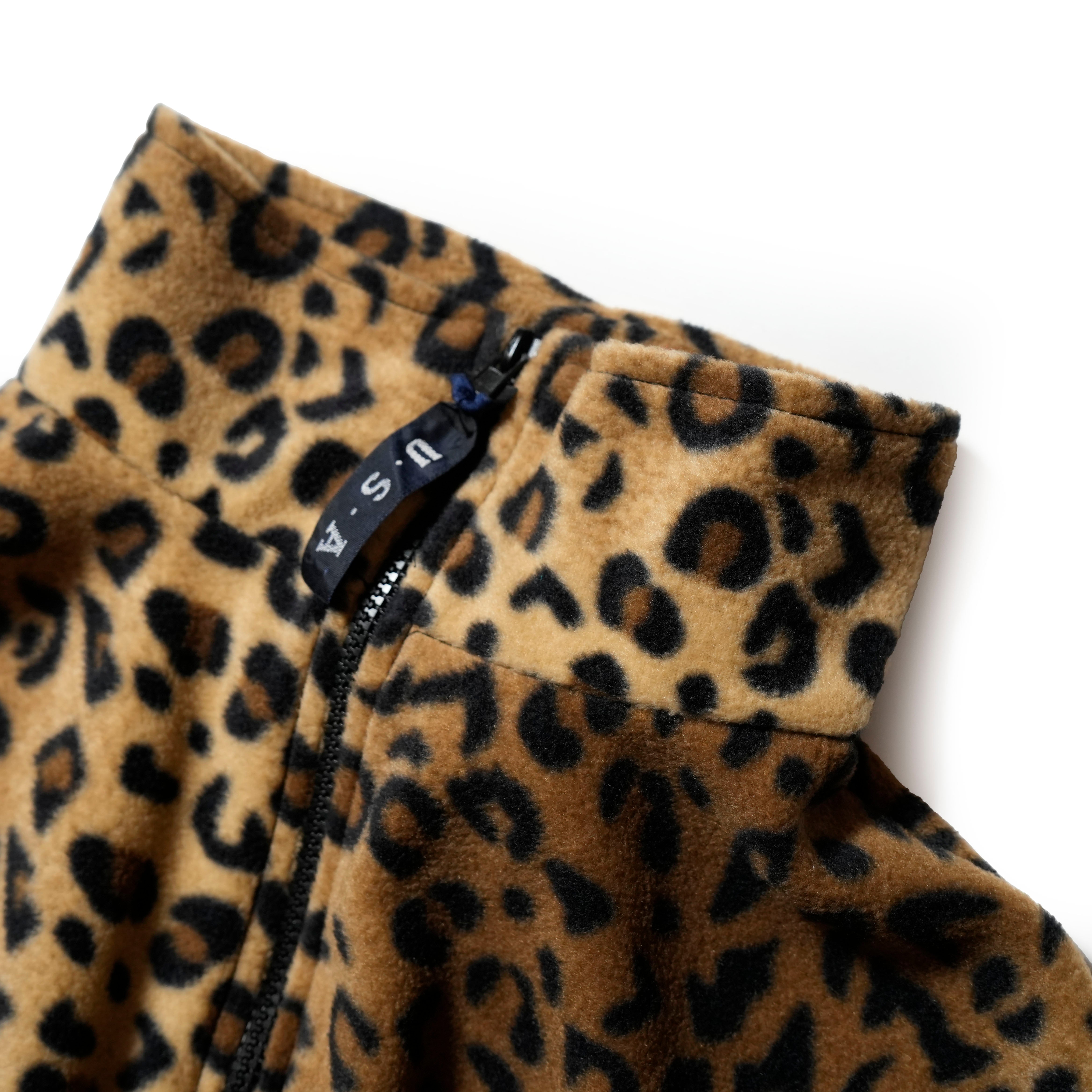 F48A_LEOPARD | Fleece Full Zip | Color:Leopard【SPRING MOUNTAIN_スプリングマウンテン】