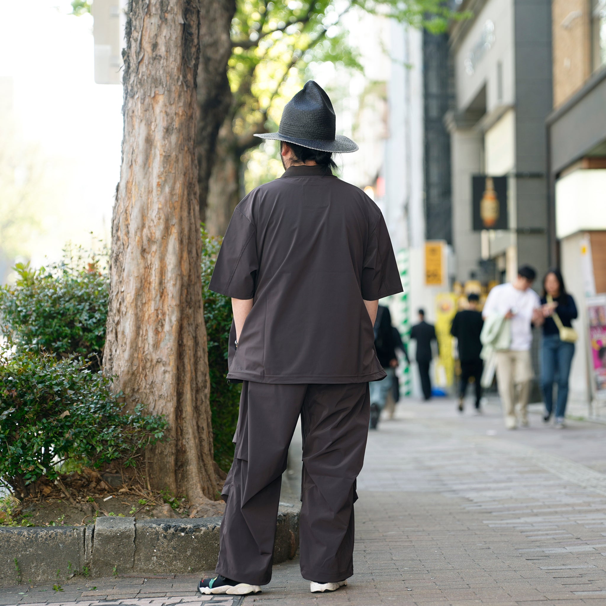 _162_Brown | カラースモック S/S | Color:Brown【UNTRACE_アントレース】【archive】