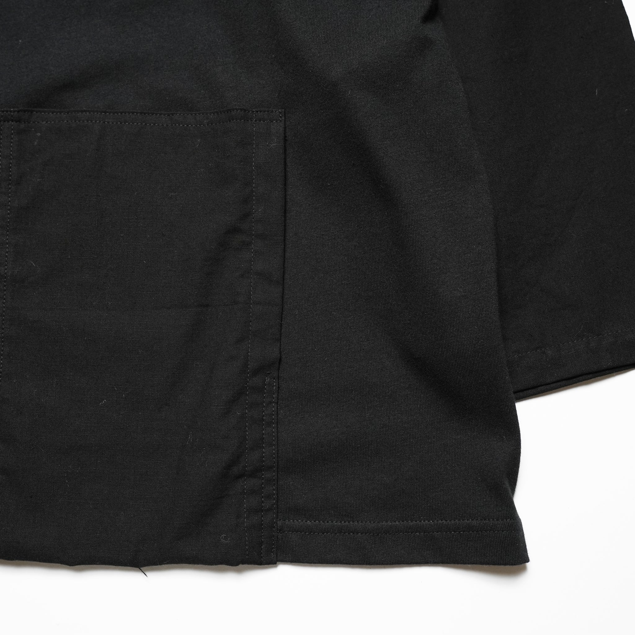 odd2024ss-02 | COMBI LONG TEE – White/Black | ODDMENT