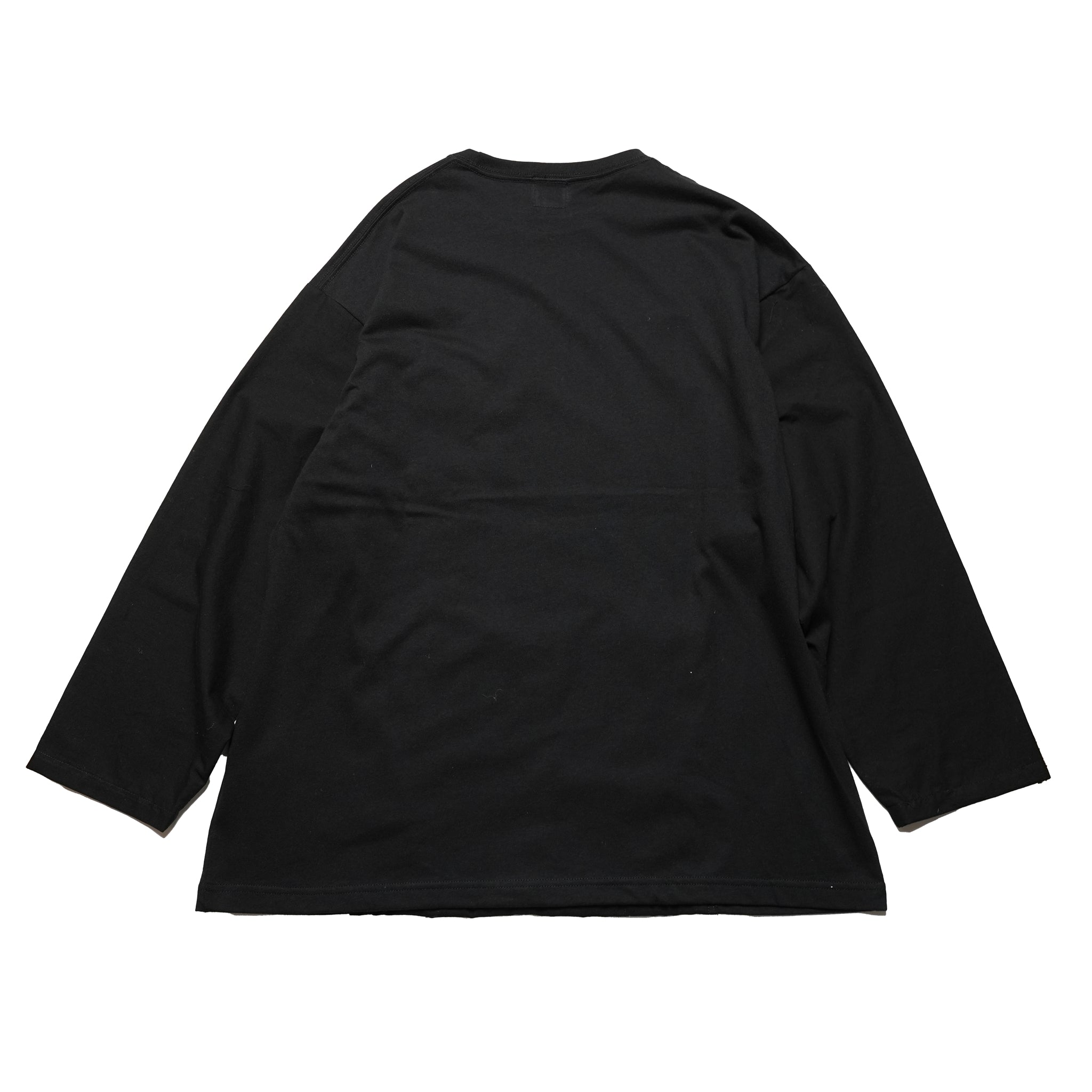 odd2024ss-02 | COMBI LONG TEE – White/Black | ODDMENT