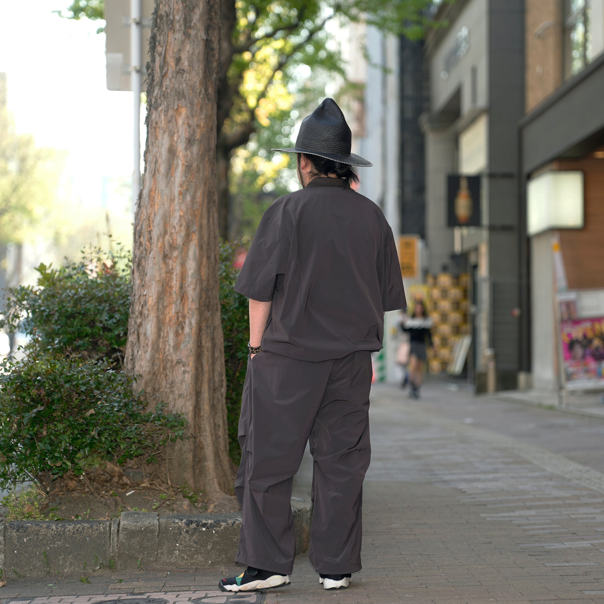 _162_Brown | カラースモック S/S | Color:Brown【UNTRACE_アントレース】【archive】
