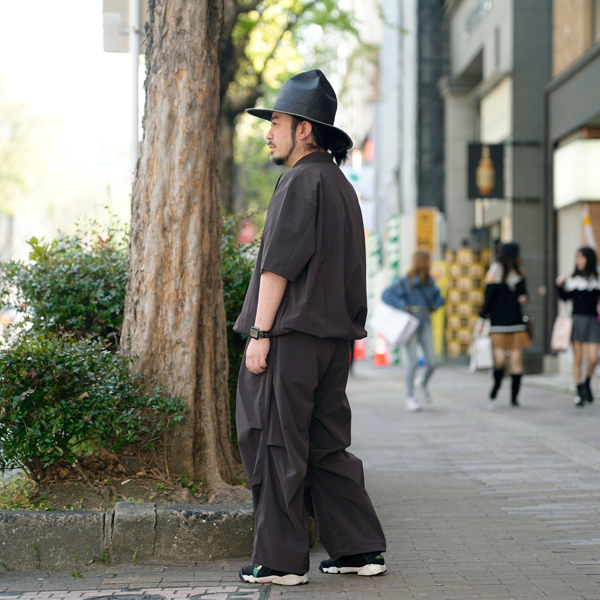 _162_Brown | カラースモック S/S | Color:Brown【UNTRACE_アントレース】【archive】