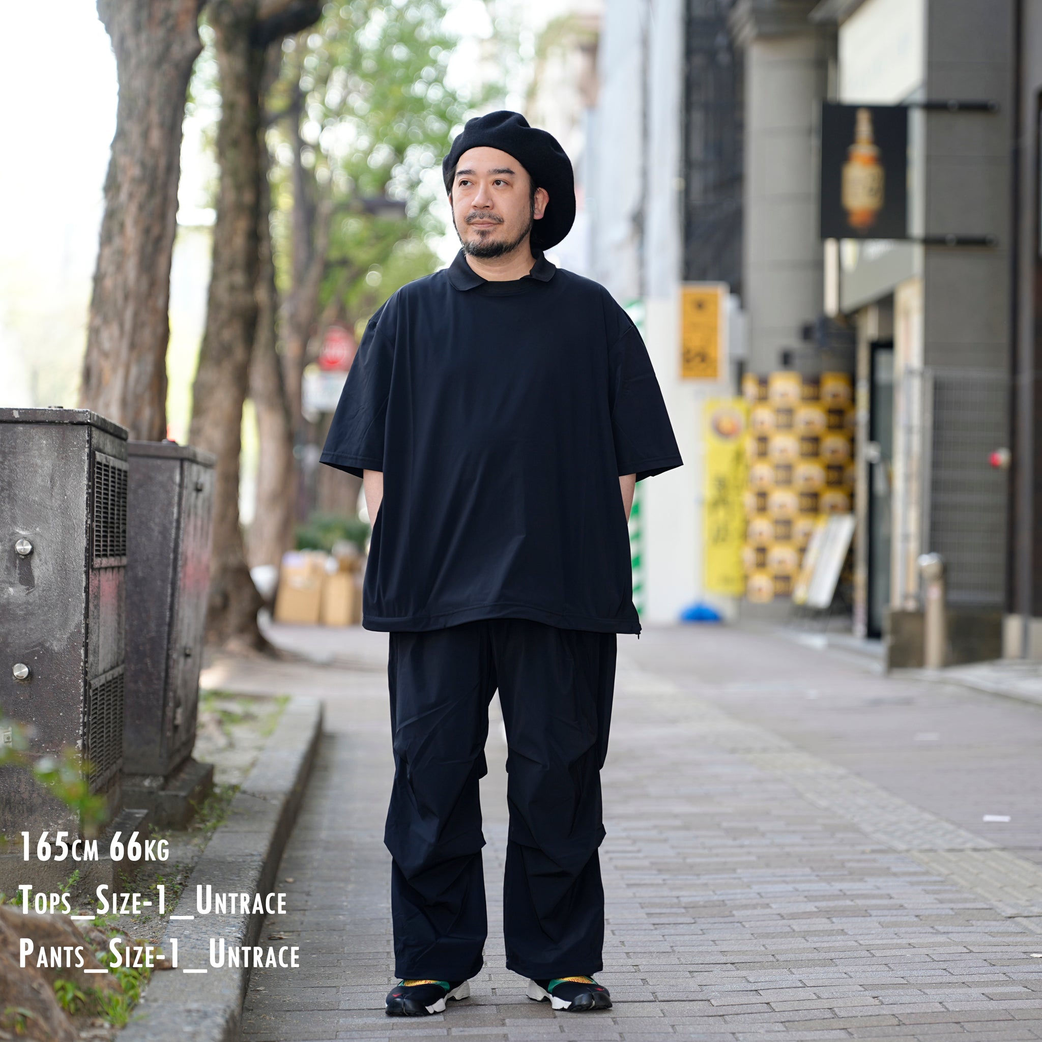 _162_Black | カラースモック S/S | Color:Black【UNTRACE_アントレース】【archive】