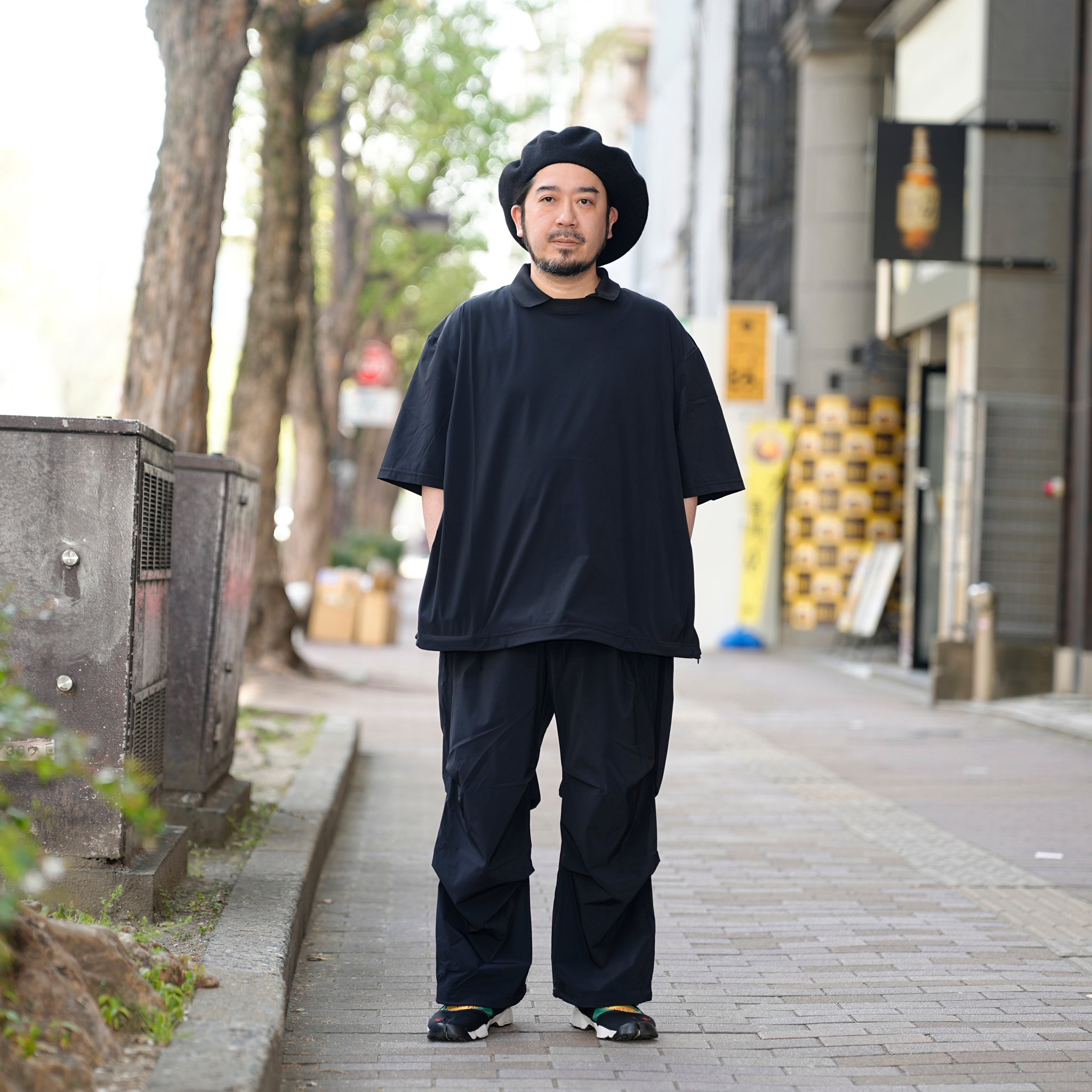 _162_Black | カラースモック S/S | Color:Black【UNTRACE_アントレース】