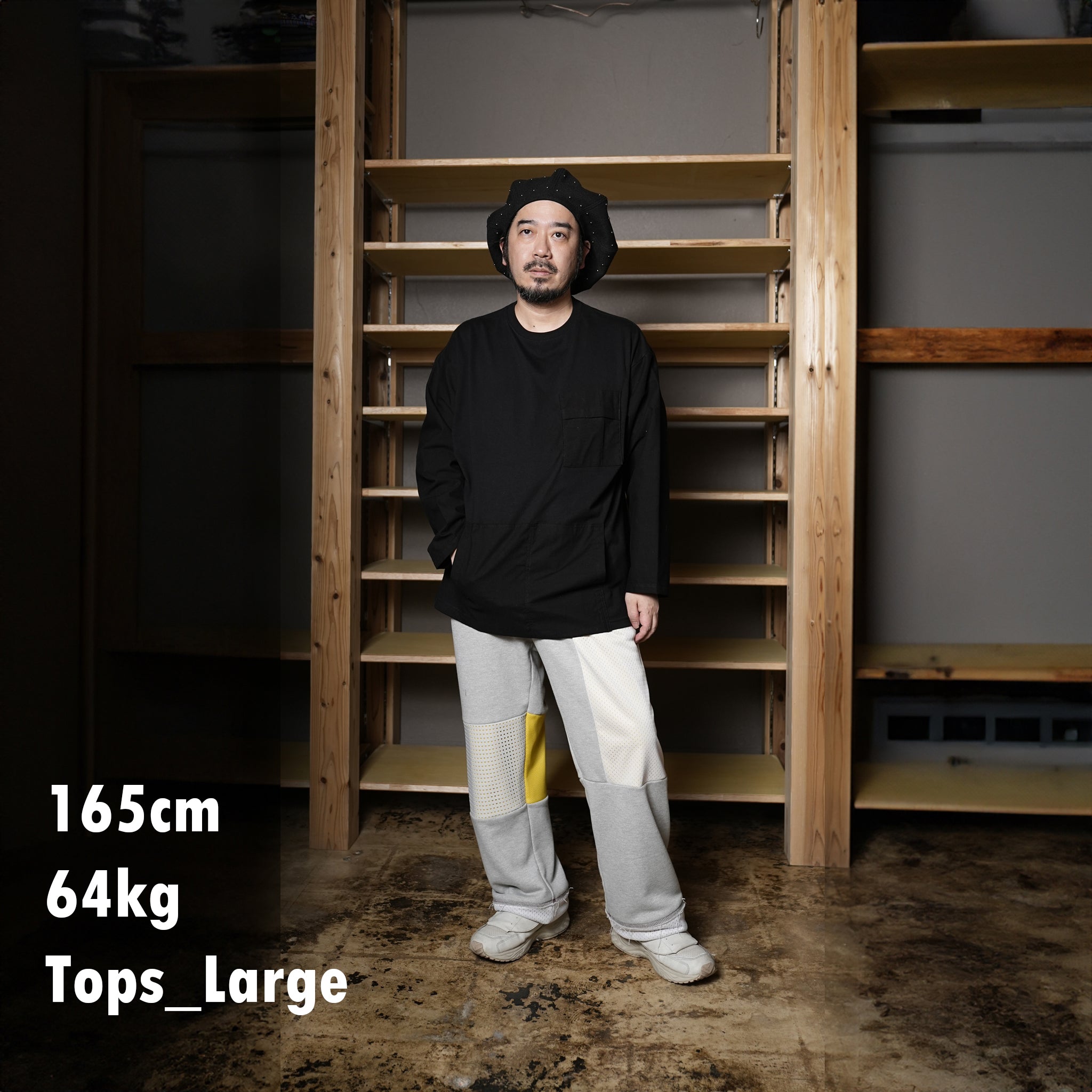 odd2024ss-02 | COMBI LONG TEE – White/Black | ODDMENT