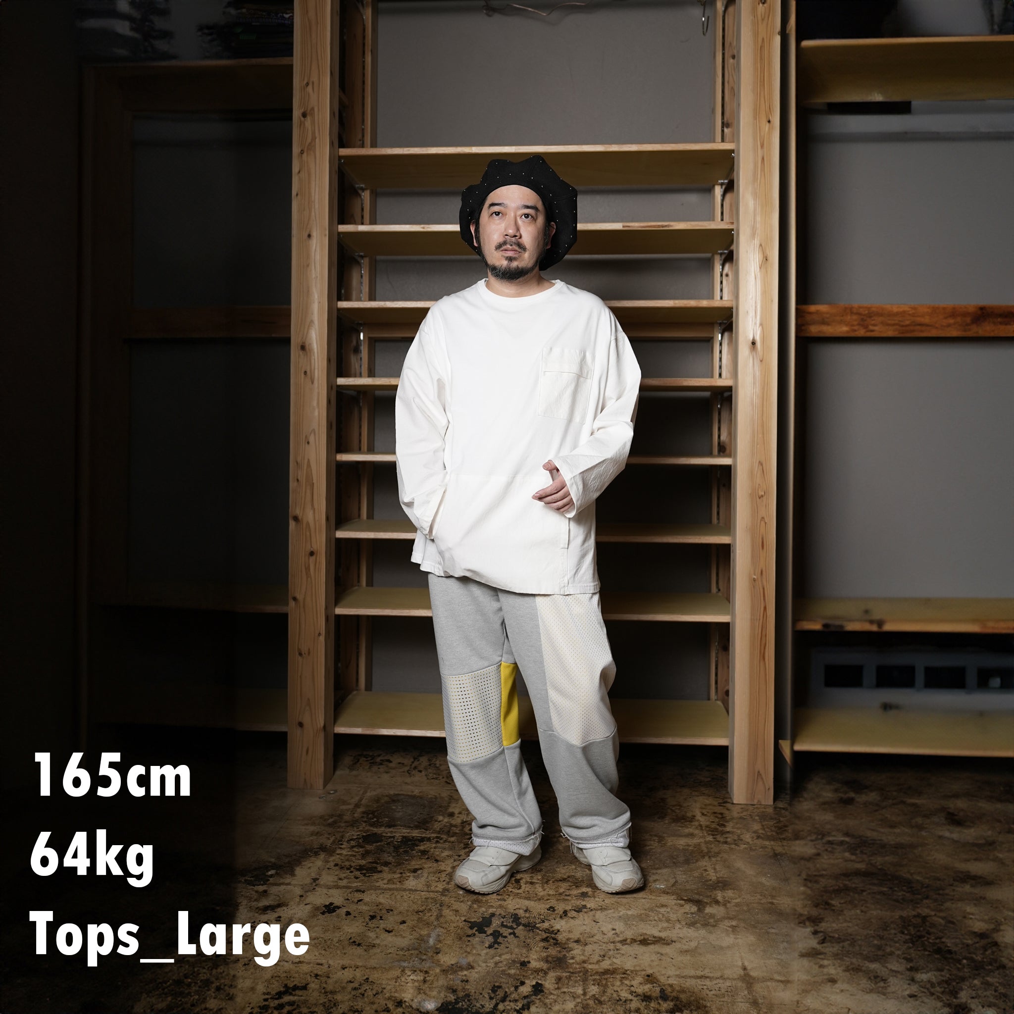 odd2024ss-02 | COMBI LONG TEE – White/Black | ODDMENT