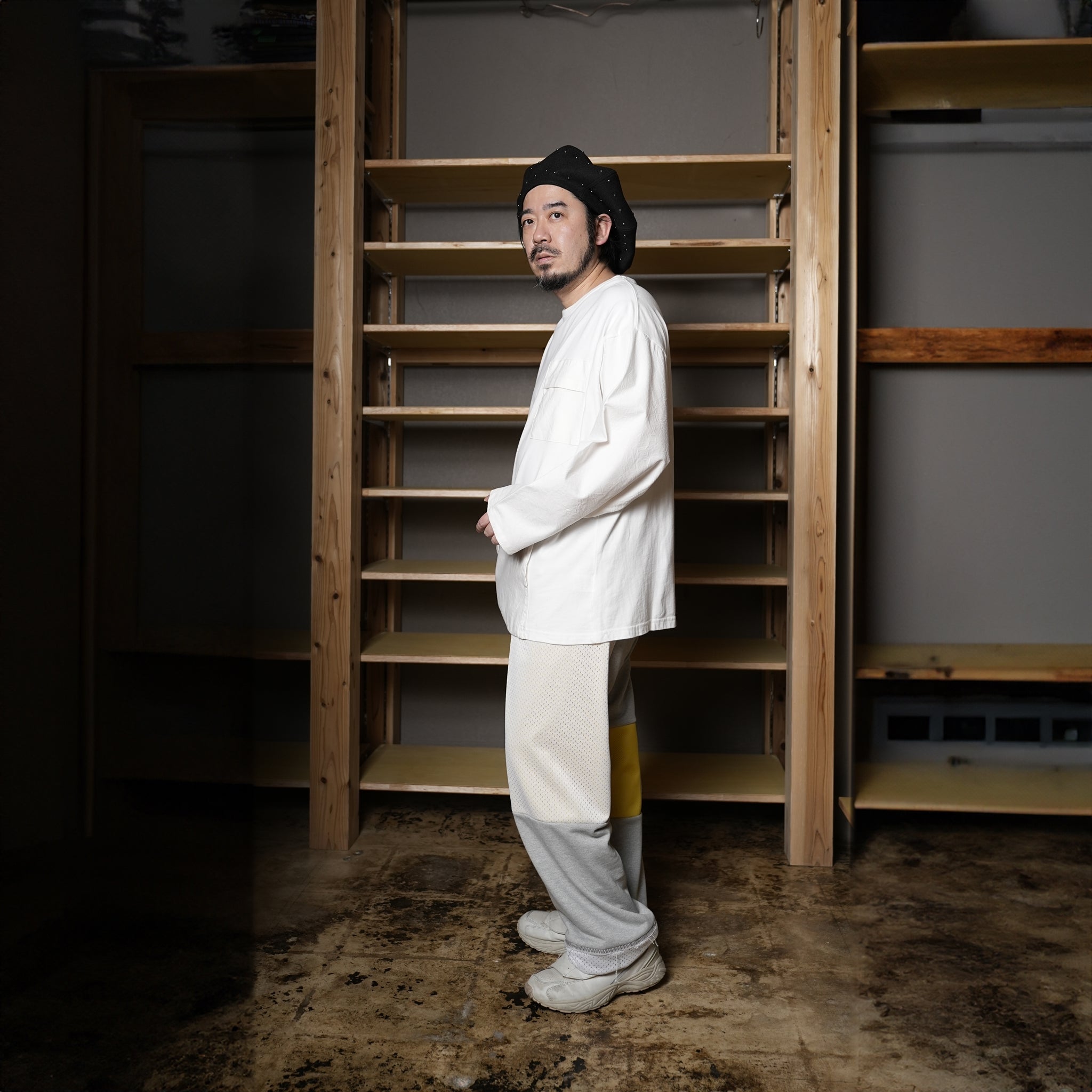 odd2024ss-02 | COMBI LONG TEE – White/Black | ODDMENT