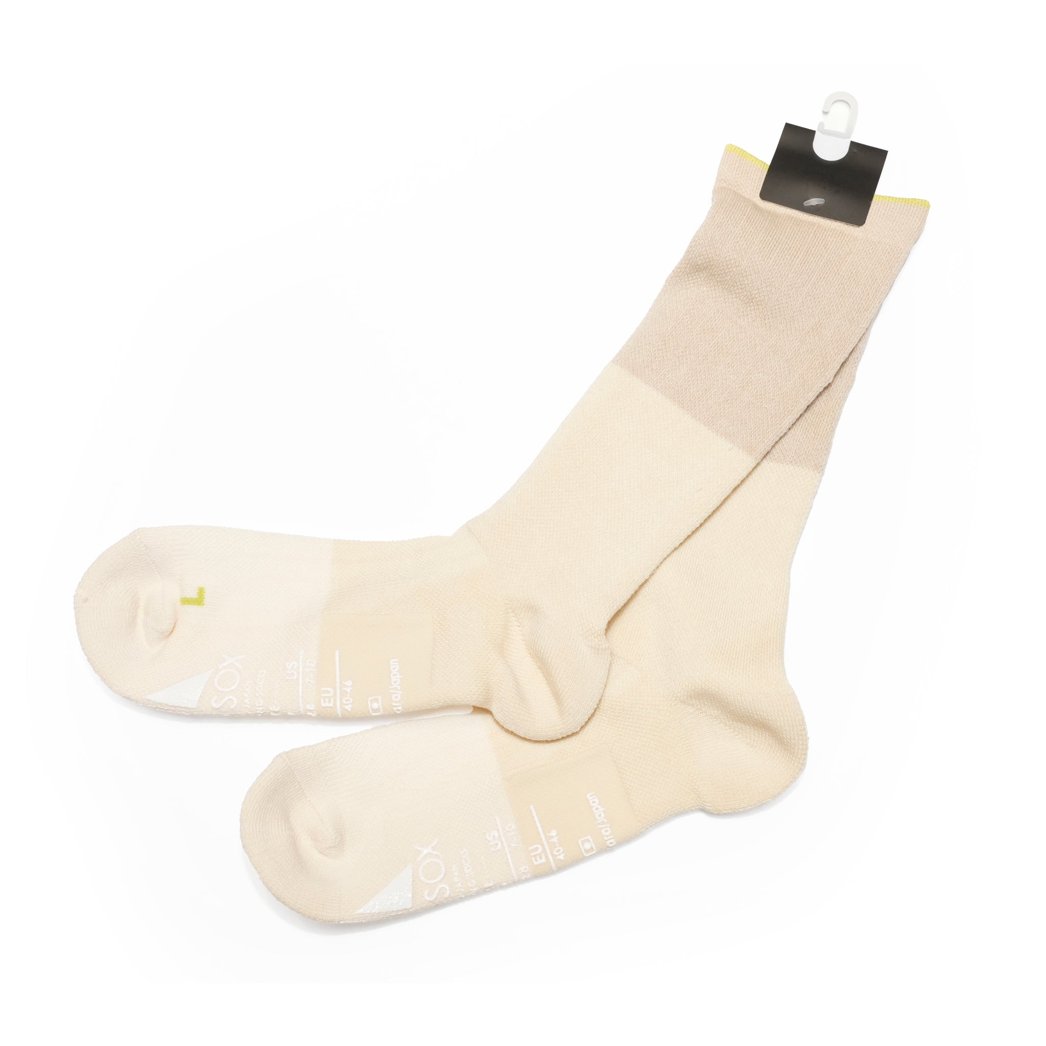 25-CREW-F SUPPORT PILE CREW / Off White【ANDSOX アンドソックス】【ネコポス選択可能】