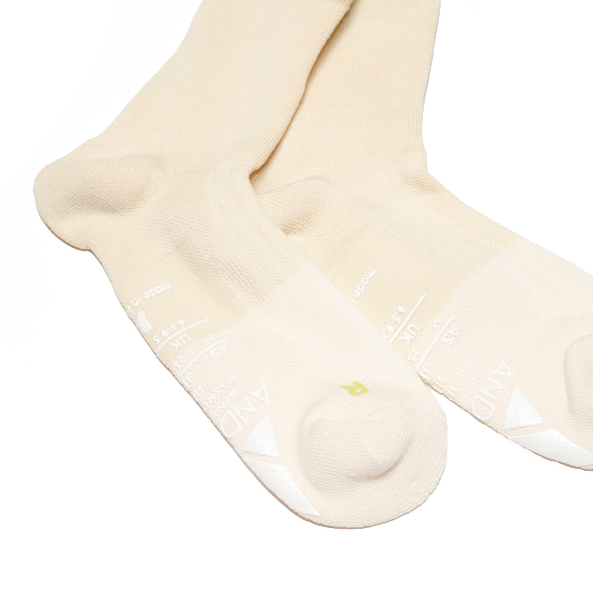 25-CREW-F SUPPORT PILE CREW / Off White【ANDSOX アンドソックス】【ネコポス選択可能】