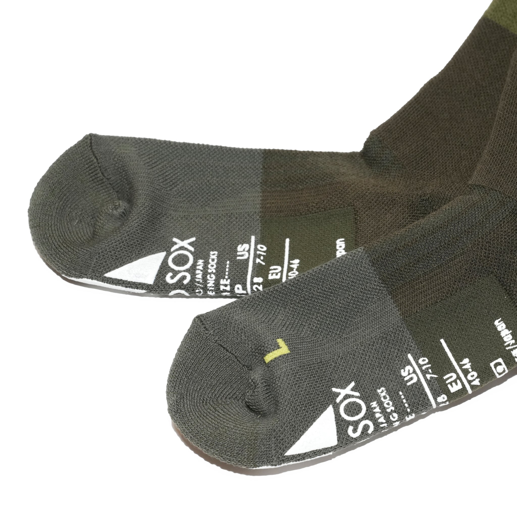 25-CREW-F SUPPORT PILE CREW / Olive【ANDSOX アンドソックス】【ネコポス選択可能】