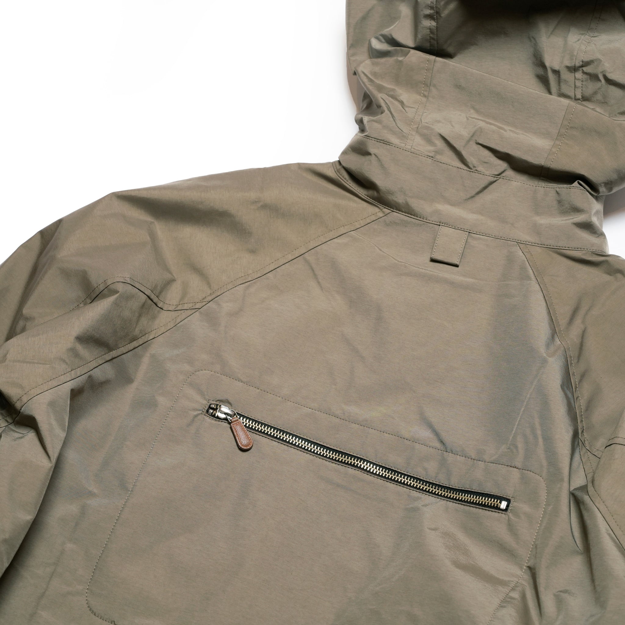 FRINGE WOOL MIX PULLOVER COAT | Color_Khaki | No_sf25aw-01_khaki【STOF_ストフ】