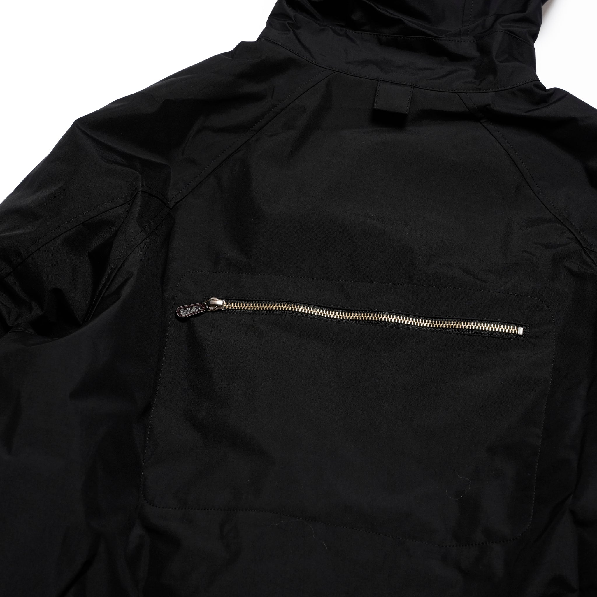 FRINGE WOOL MIX PULLOVER COAT | Color_Black | No_sf25aw-01_black【STOF_ストフ】