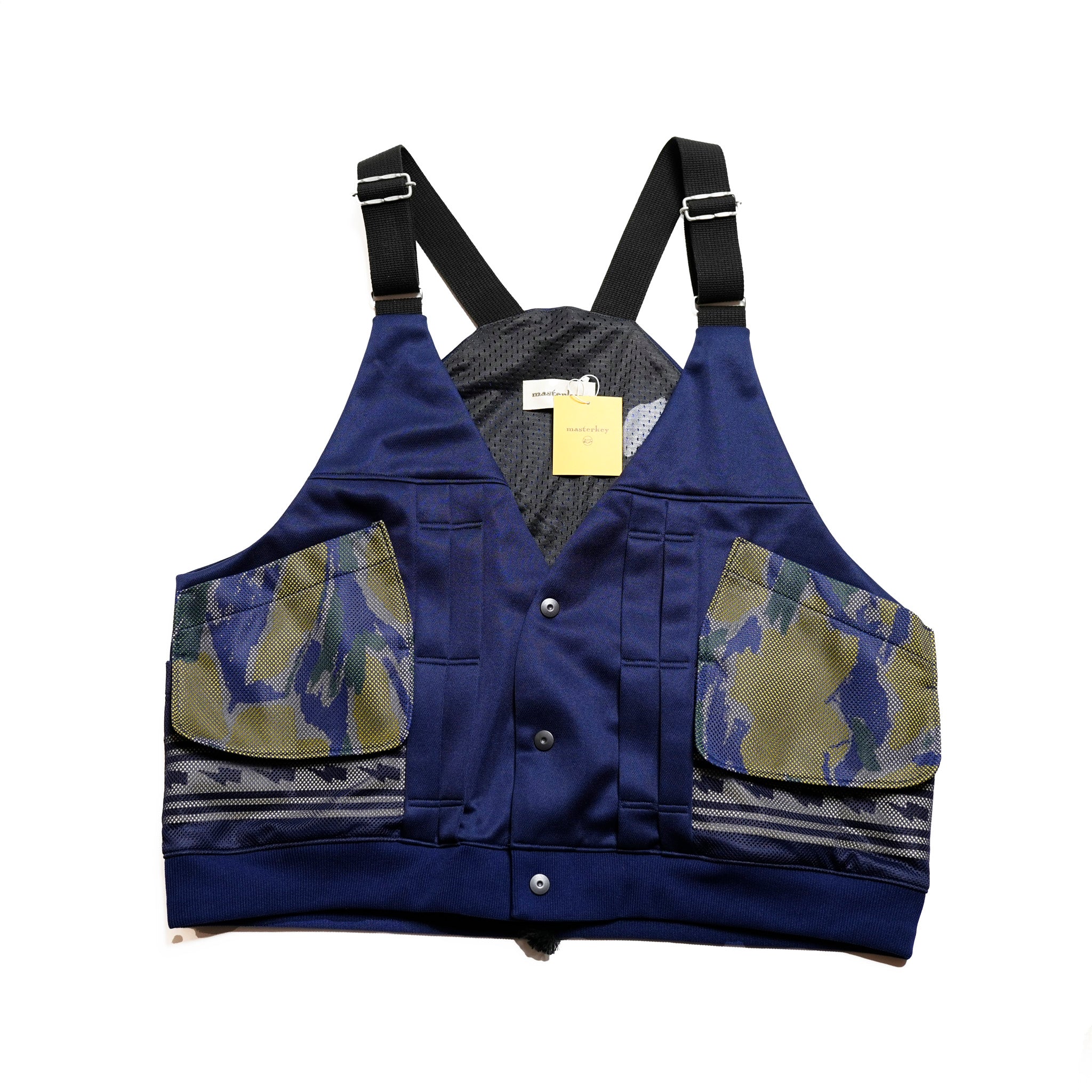 MK25S-V-01_Navy | MIRAGE VEST | Color:Navy【MASTERKEY_マスターキー】