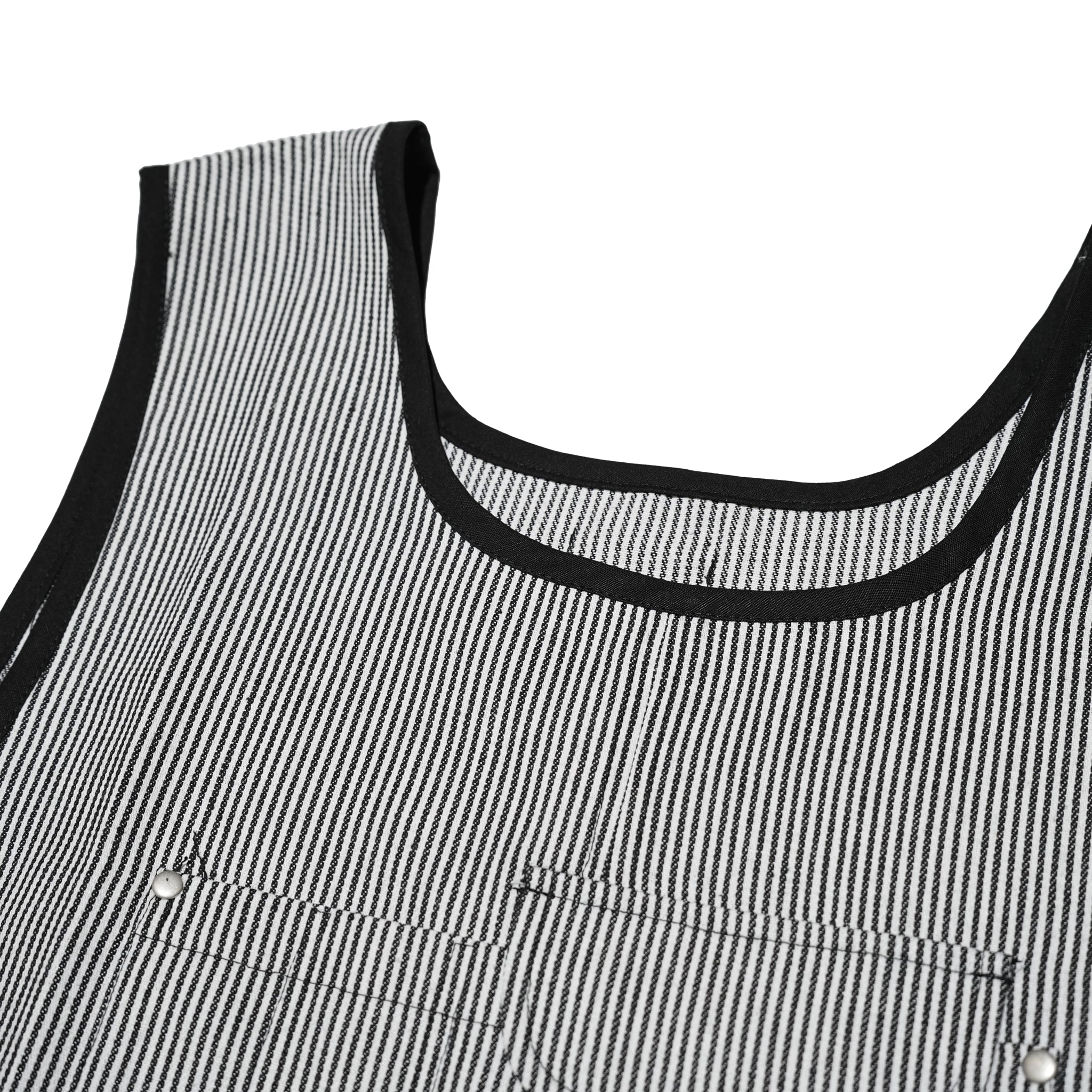 K-123N_h | アウトドアエプロン ヒッコリーストライプ | Color:HC/BK【ROOMS_ルームス】