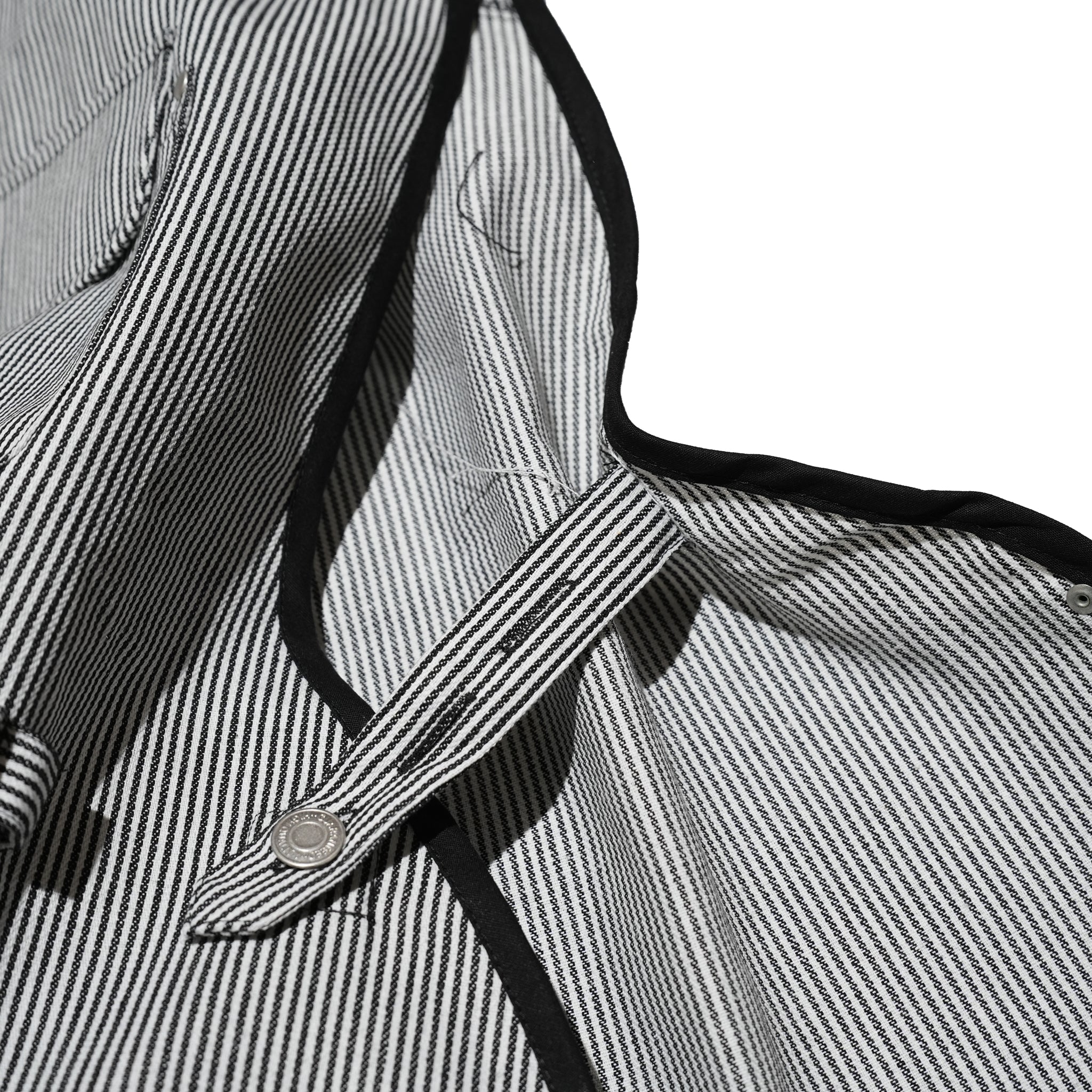 K-123N_h | アウトドアエプロン ヒッコリーストライプ | Color:HC/BK【ROOMS_ルームス】