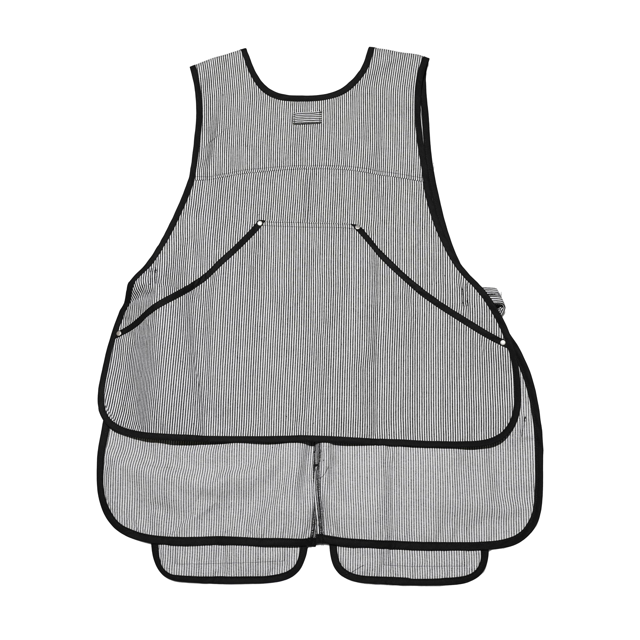 K-123N_h | アウトドアエプロン ヒッコリーストライプ | Color:HC/BK【ROOMS_ルームス】