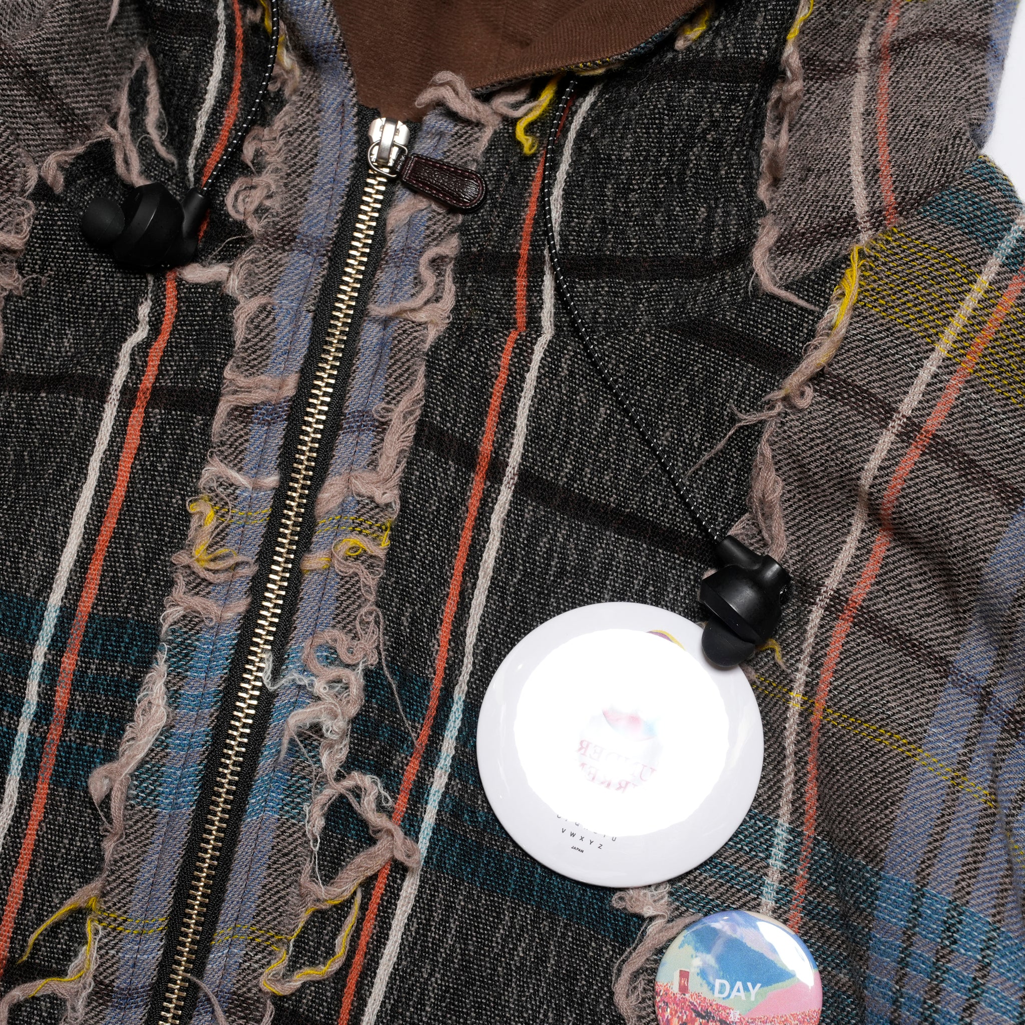 FRINGE WOOL MIX HOODED BLOUSON | Color_Beige | No_sf25aw-02_beige【STOF_ストフ】