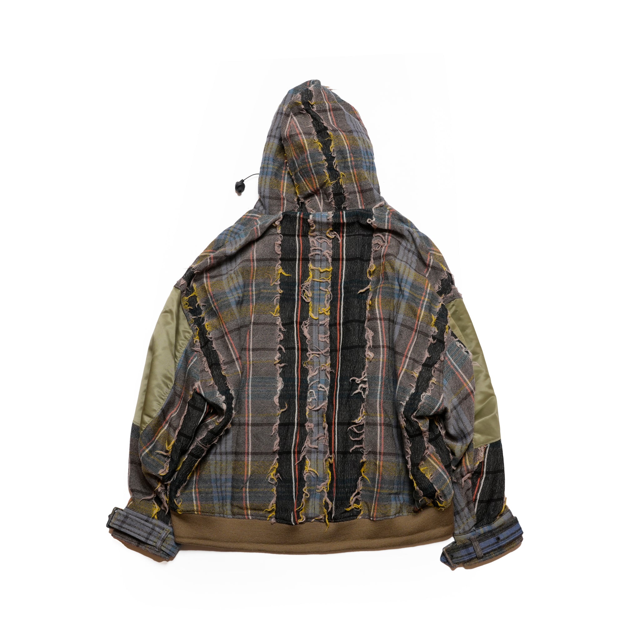 FRINGE WOOL MIX HOODED BLOUSON | Color_Beige | No_sf25aw-02_beige【STOF_ストフ】