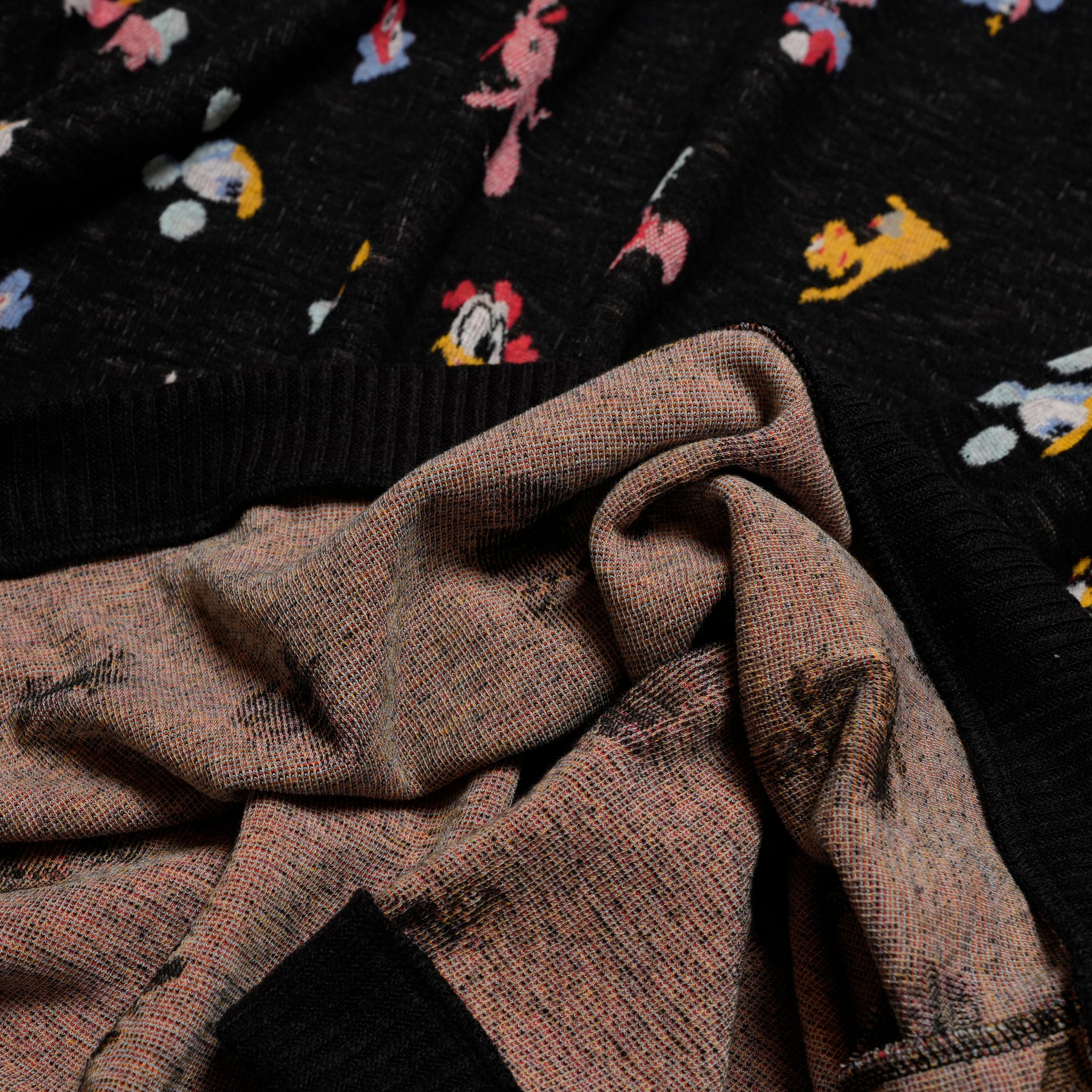 Origin Jacquard Pullover | Color_Melt Bk | No_bsd25aw-11_melt bk【BEDSIDEDRAMA_ベッドサイドドラマ】