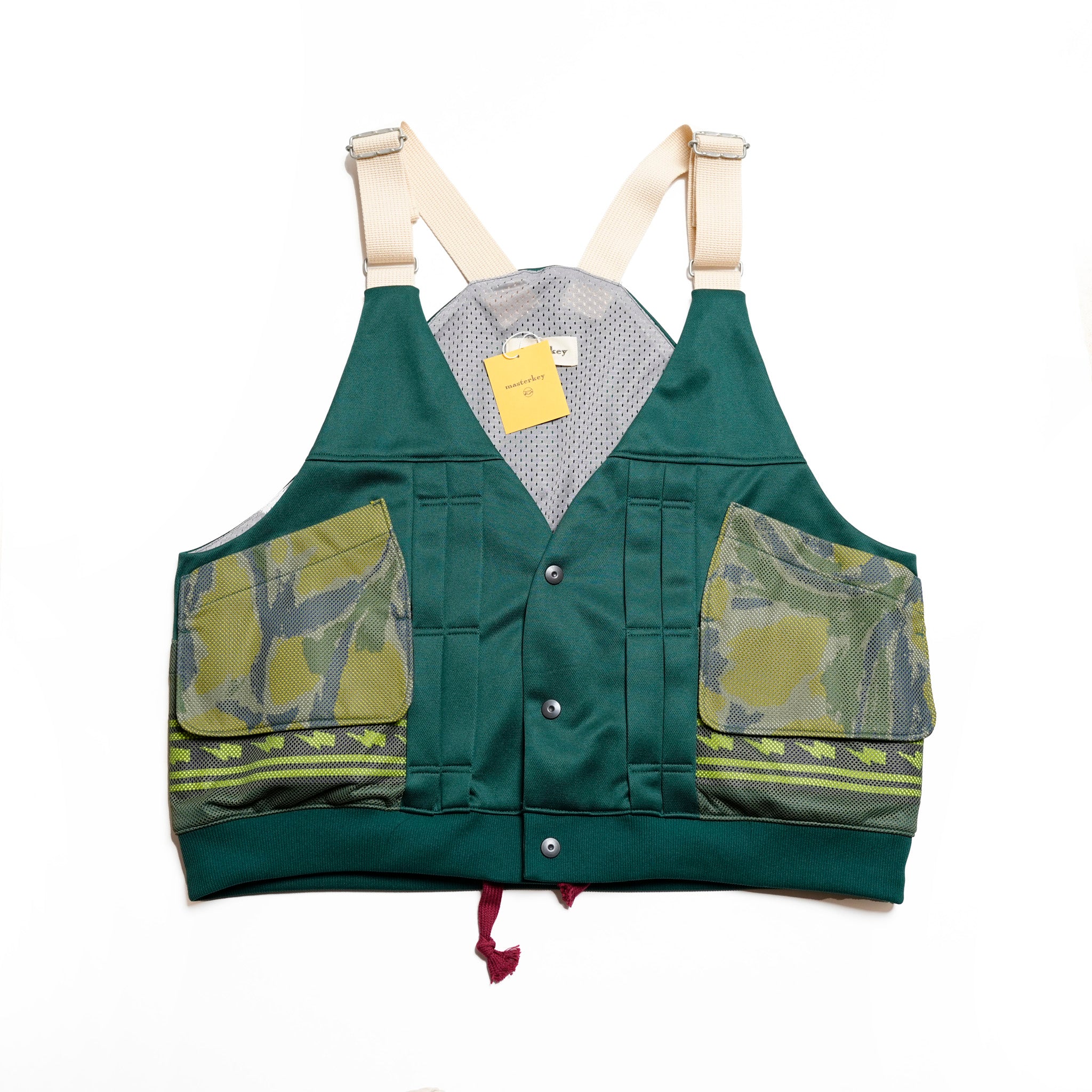 MK25S-V-01_Green | MIRAGE VEST | Color:Green【MASTERKEY_マスターキー】【archive】