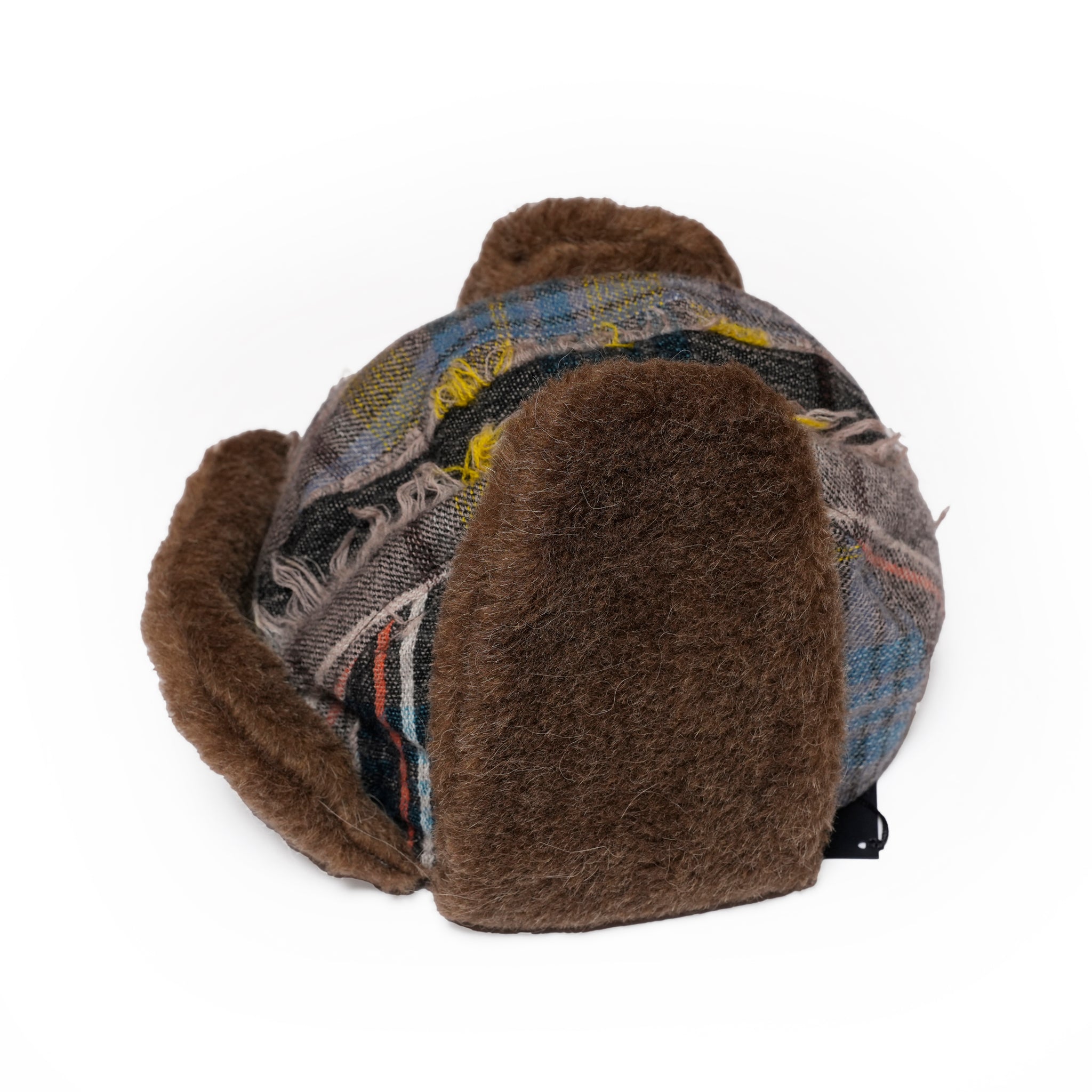 FRINGE WOOL CHECK RUSSIAN CAP | Color_Beige | No_sf25aw-23_beige【STOF_ストフ】