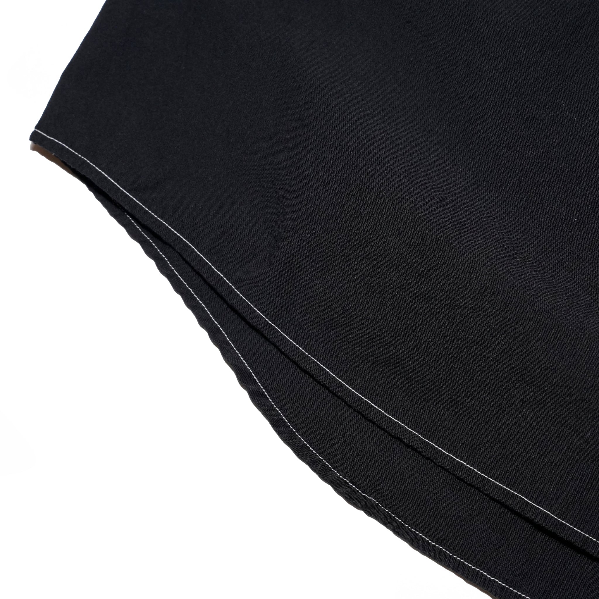 RGS-03_Black | REGULAR COLLAR S/S SHIRT-NATURAL WASHER | Color:Black【CATTA SHIRTS_カッタ シャツ】