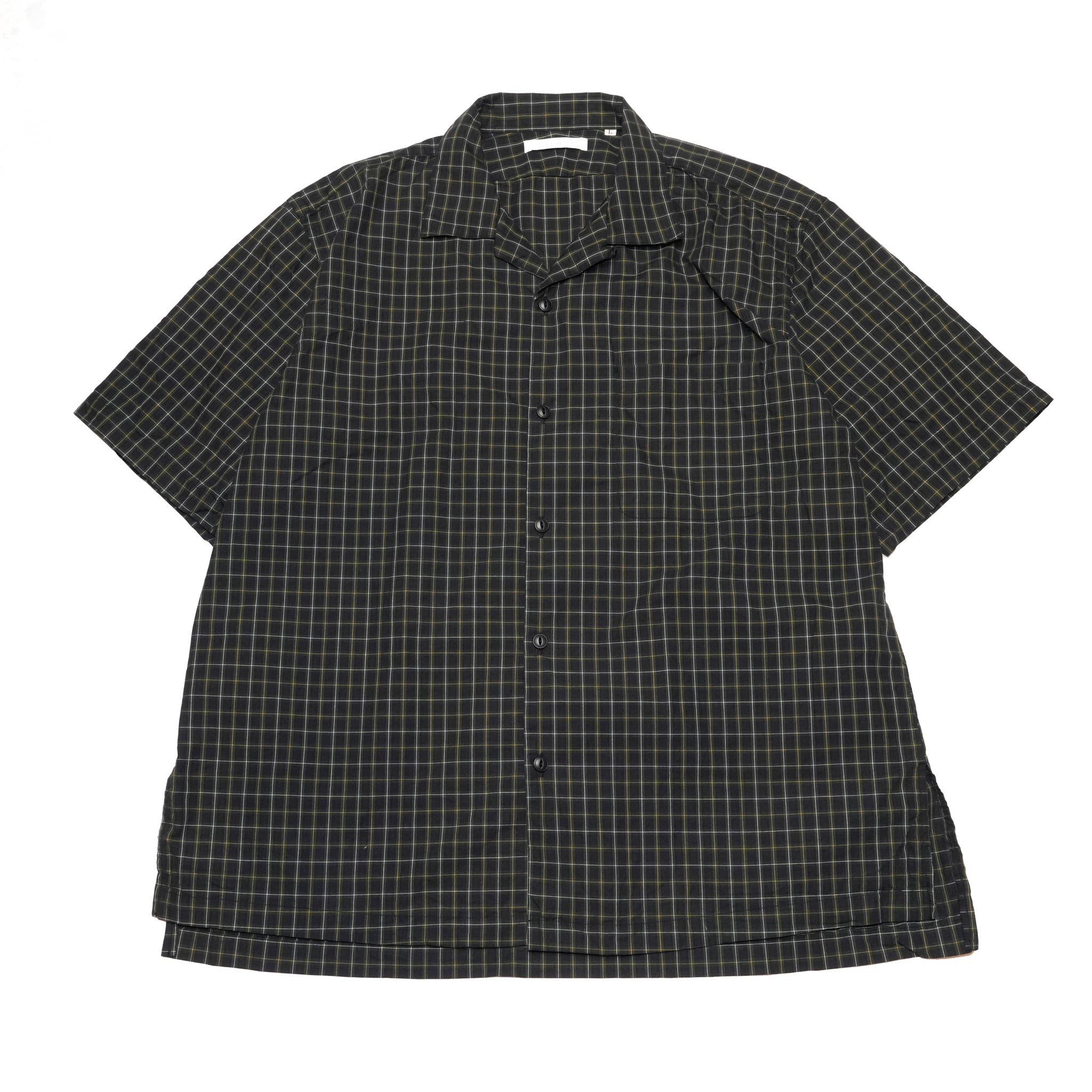 OP-05_Navy | OPEN COLLAR SHIRT-BRITISH CHECK | Color:Navy【CATTA SHIRTS_カッタ シャツ】