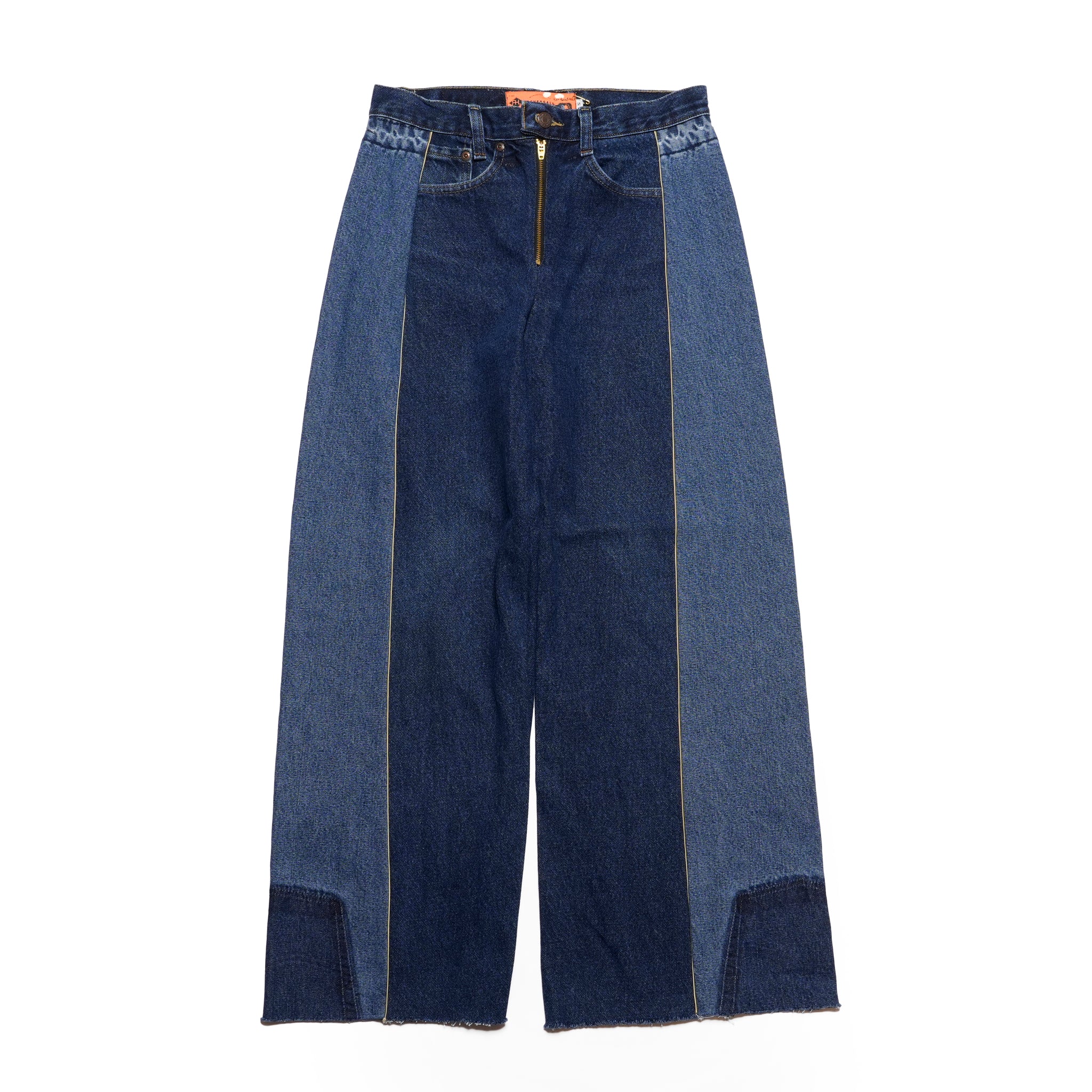 mate-278 | wフレアデニム | Color:7 | Size:S【REHERSALL_リハーズオール】