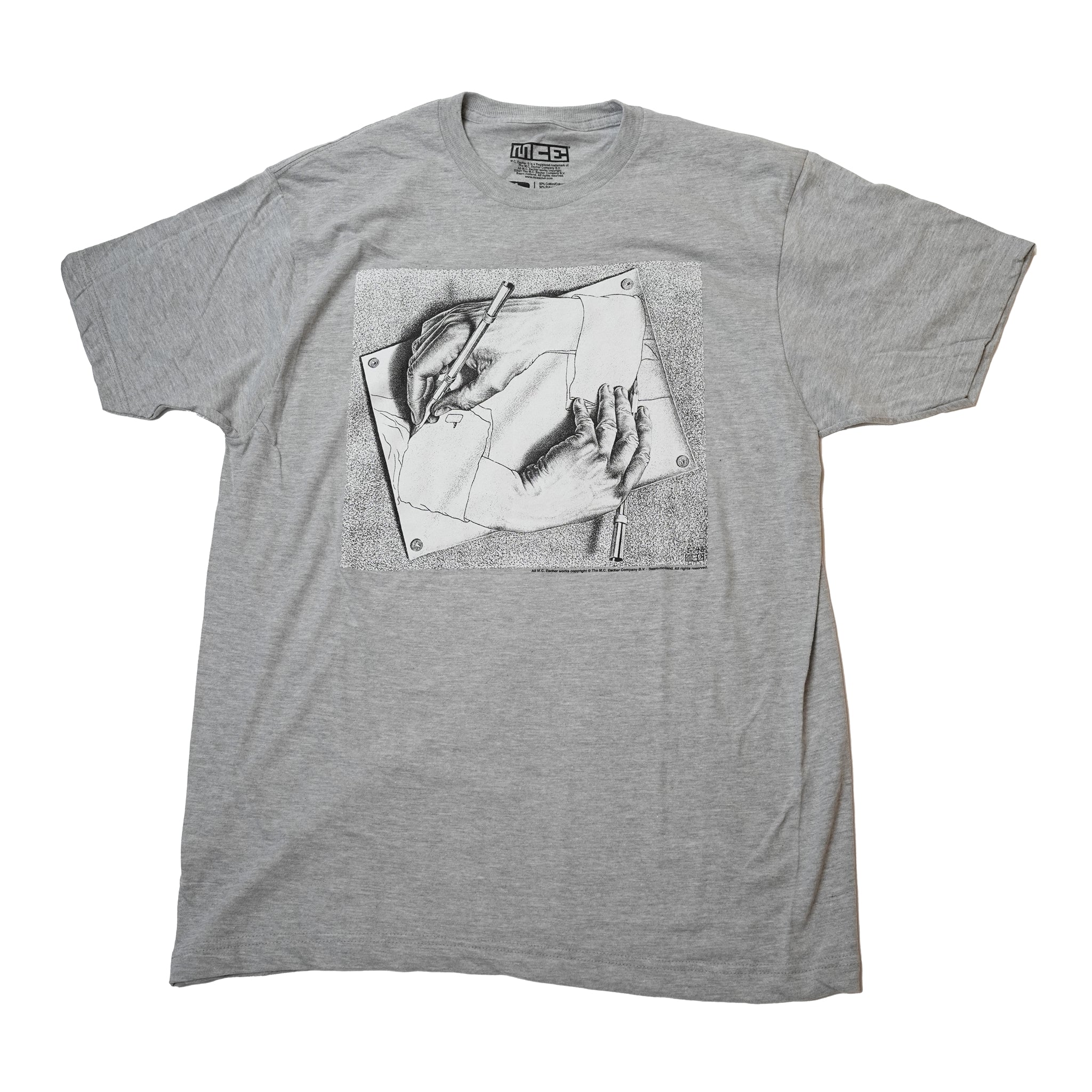 MC09SG | M.C. ESCHER DRAWING HANDS_Sports Grey【M.C. ESCHER】【ネコポス選択可能】