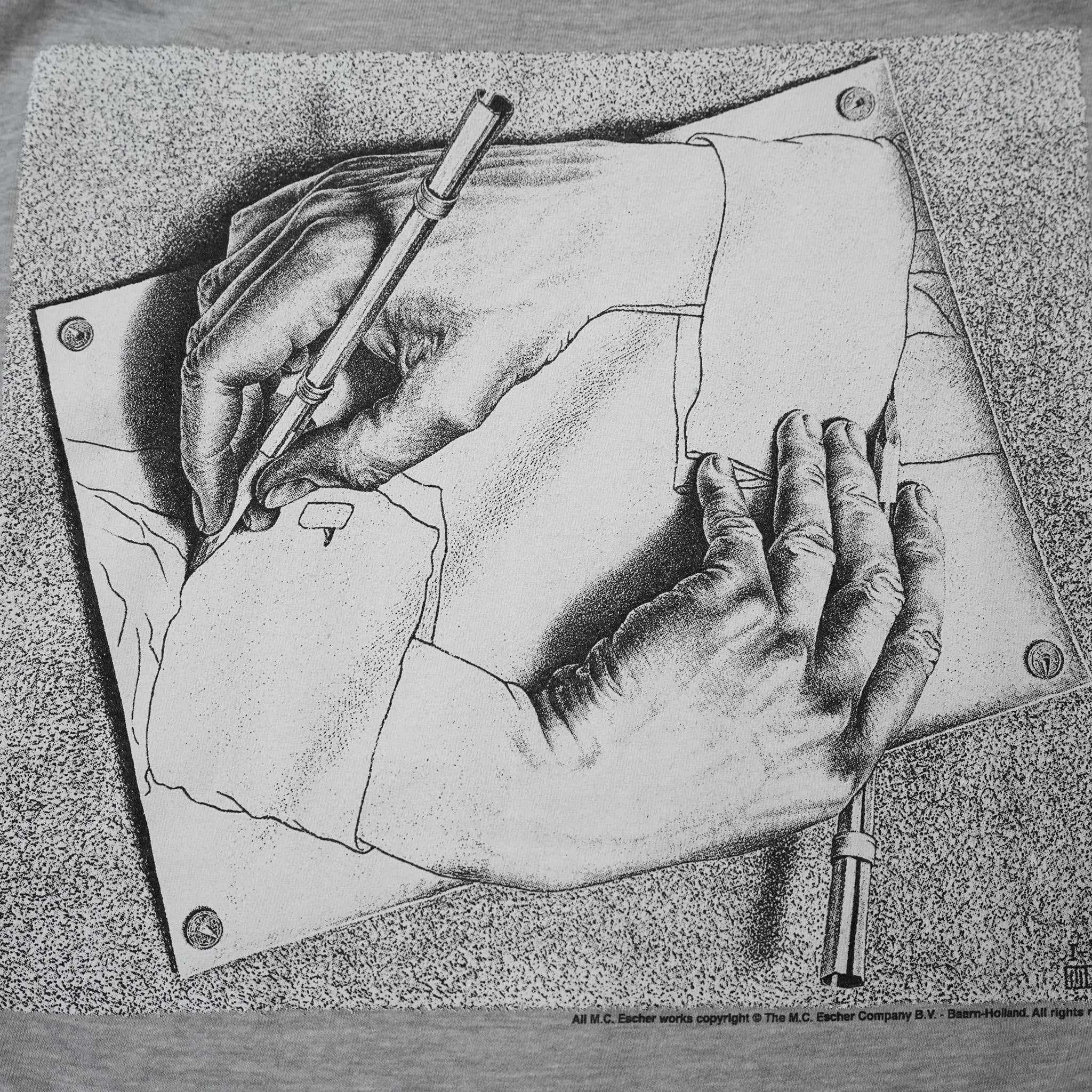 MC09SG | M.C. ESCHER DRAWING HANDS_Sports Grey【M.C. ESCHER】【ネコポス選択可能】