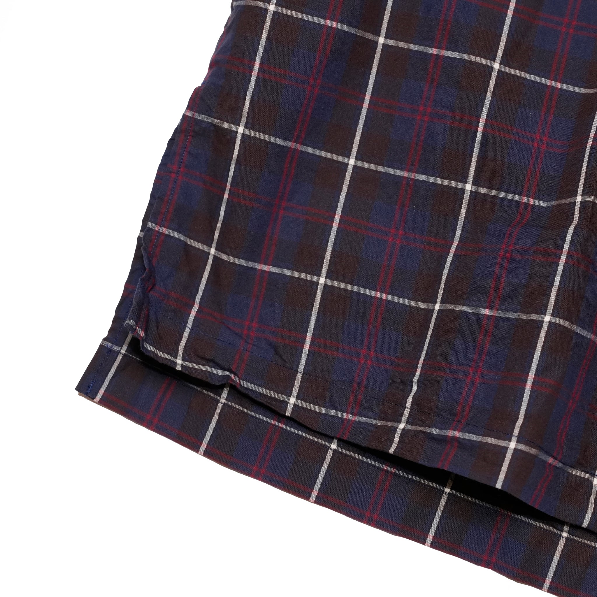 OP-05_Brown | OPEN COLLAR SHIRT-BRITISH CHECK | Color:Brown【CATTA SHIRTS_カッタ シャツ】