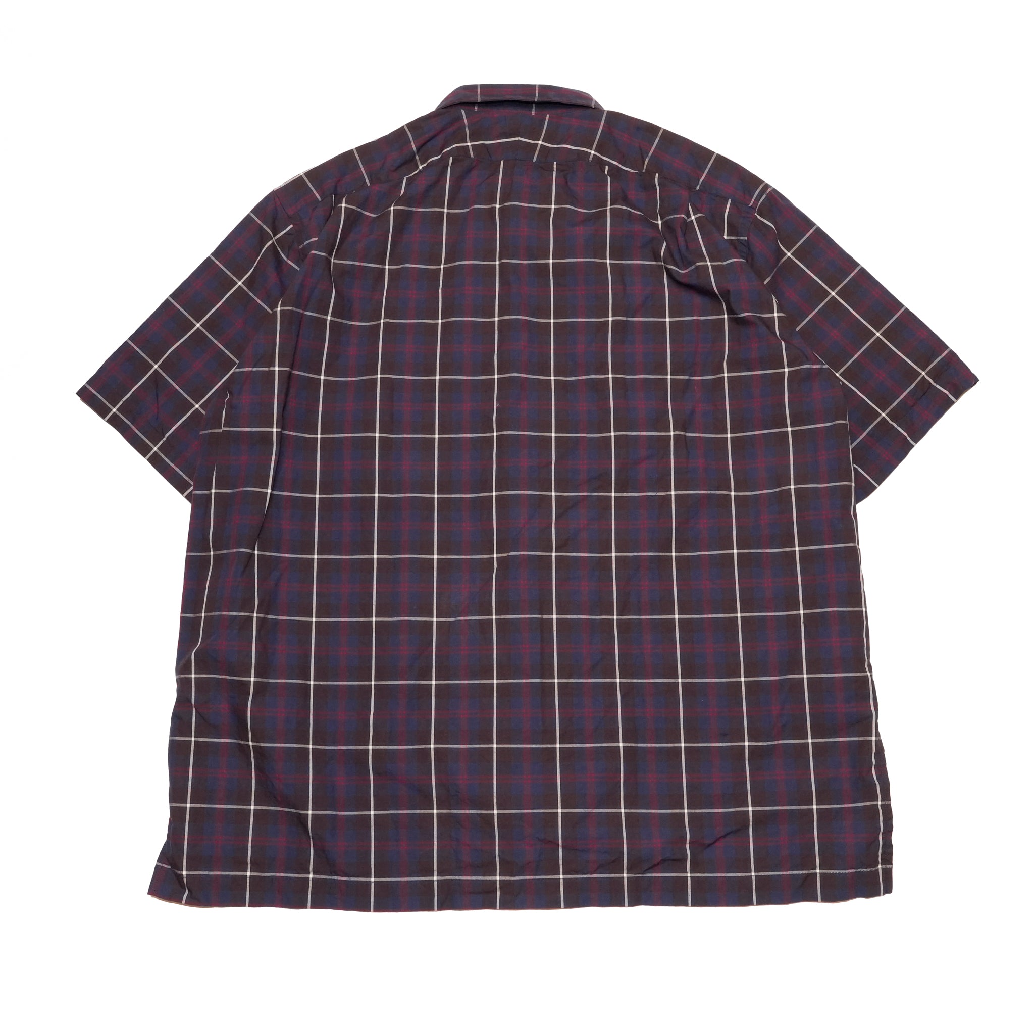 OP-05_Brown | OPEN COLLAR SHIRT-BRITISH CHECK | Color:Brown【CATTA SHIRTS_カッタ シャツ】