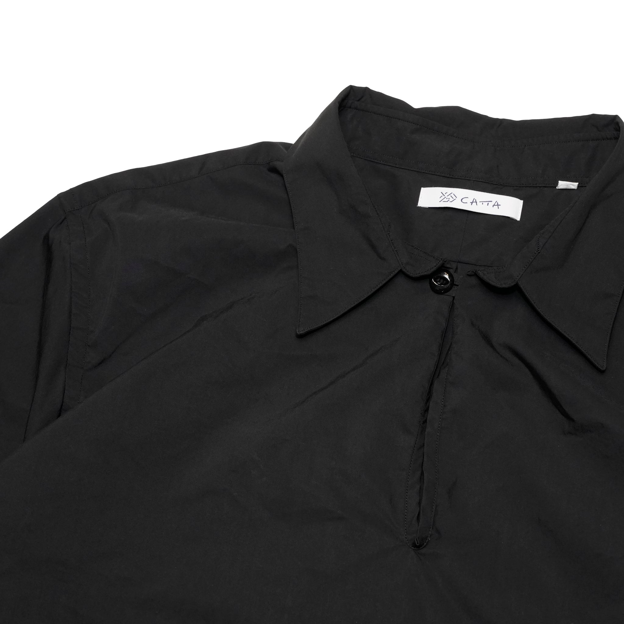 RGS-04_Black | SKIPPER SHIRT-TYPEWRITER | Color:Black【CATTA SHIRTS_カッタ シャツ】