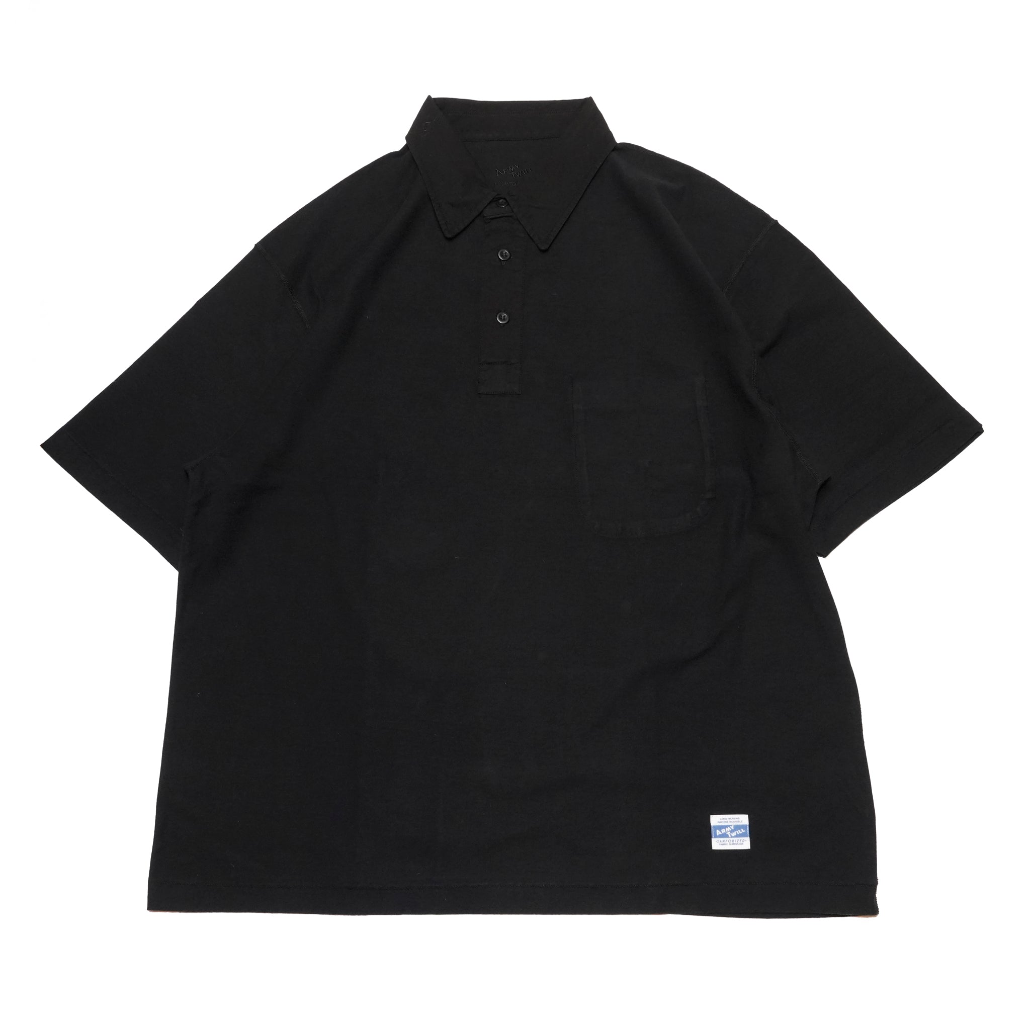 AM-2513008_Black | Back Jersey Half Sleeve Pullover Shirt | Color:Black【ARMY TWILL_アーミーツイル】