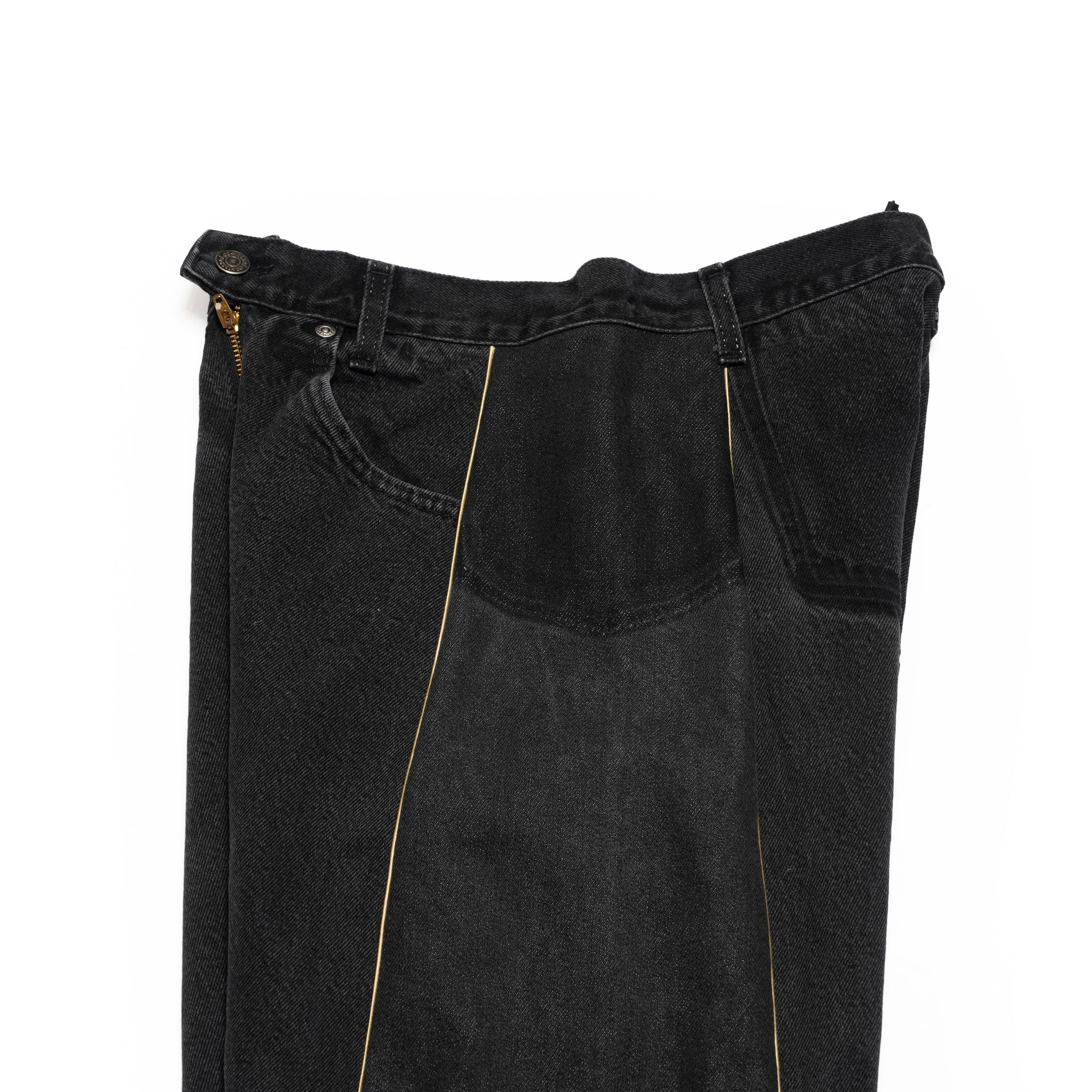 mate-278 | wフレアデニム | Color:4 | Size:S【REHERSALL_リハーズオール】