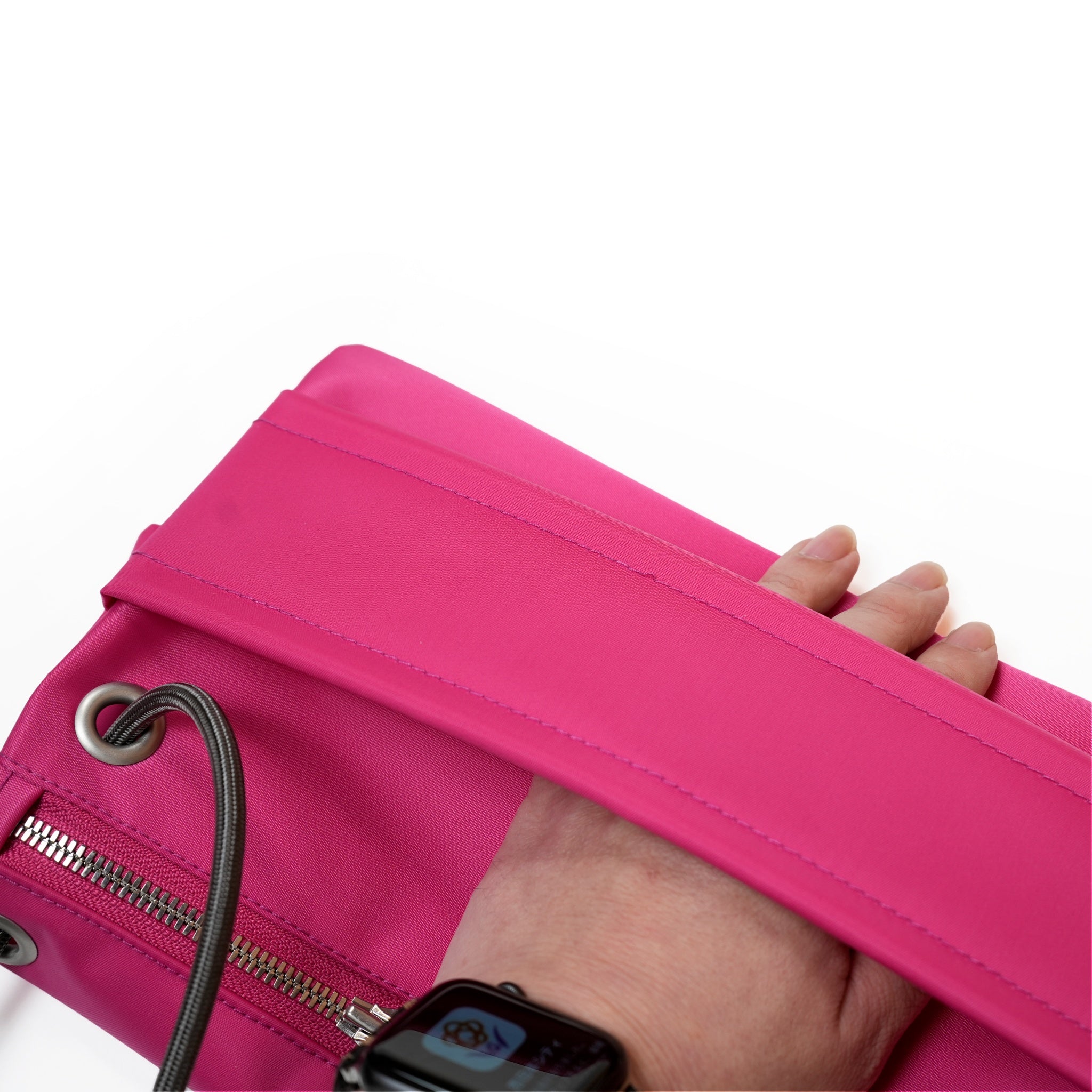FB001 | クラッチショルダーバッグ – Black / Pink | FULAT
