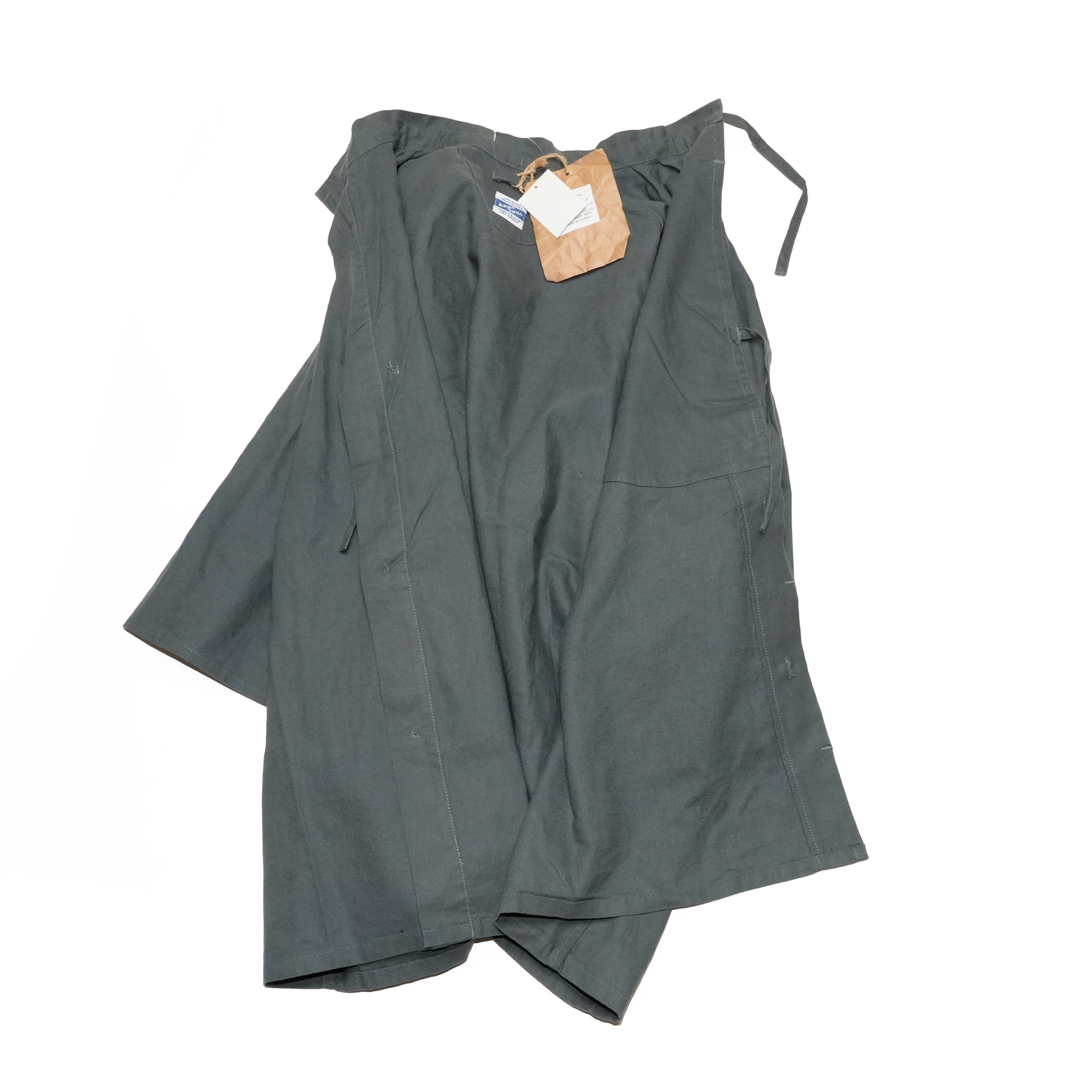 AM-2517009_Charcoal | Cotton Linen Slab Half Sleeve Smock Shirt | Color:Charcoal【ARMY TWILL_アーミーツイル】