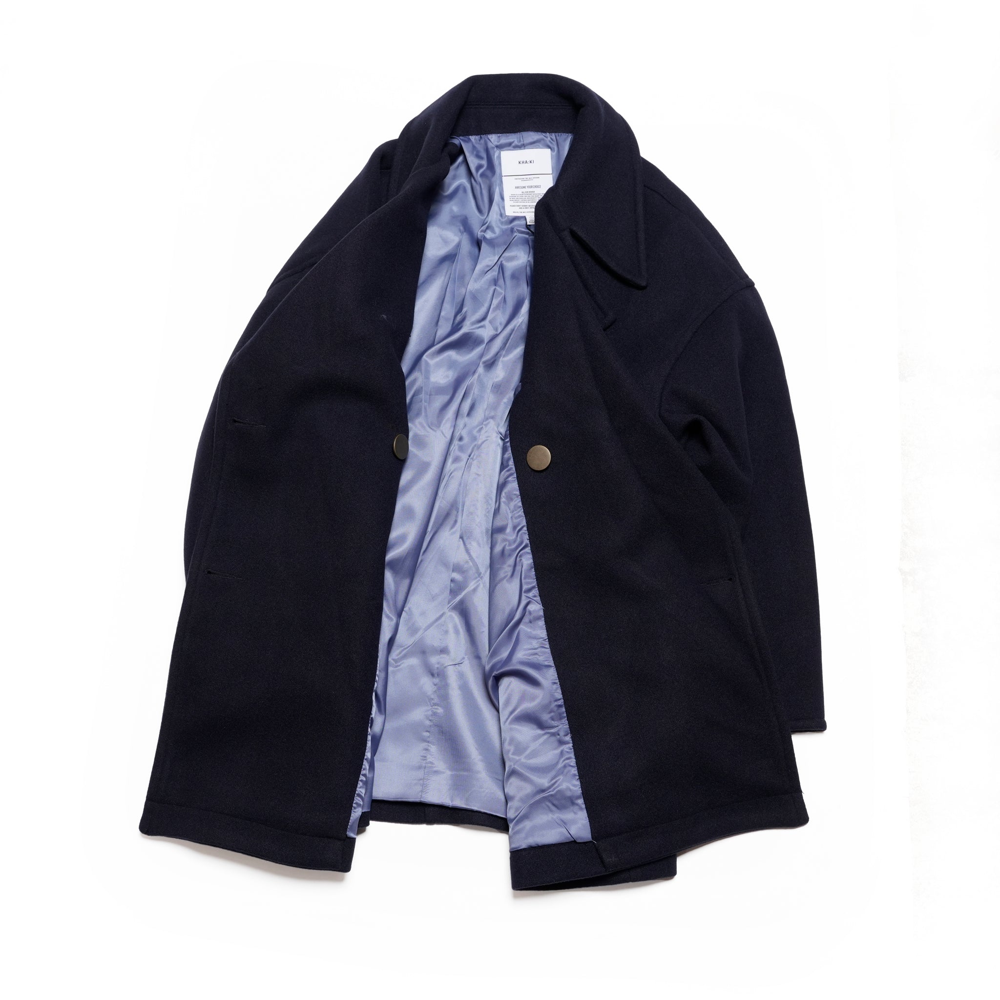 COCOON PEA-COAT | Color_Dark Navy | No_mil25fjk3243_dark navy【KHA:KI_カーキ】