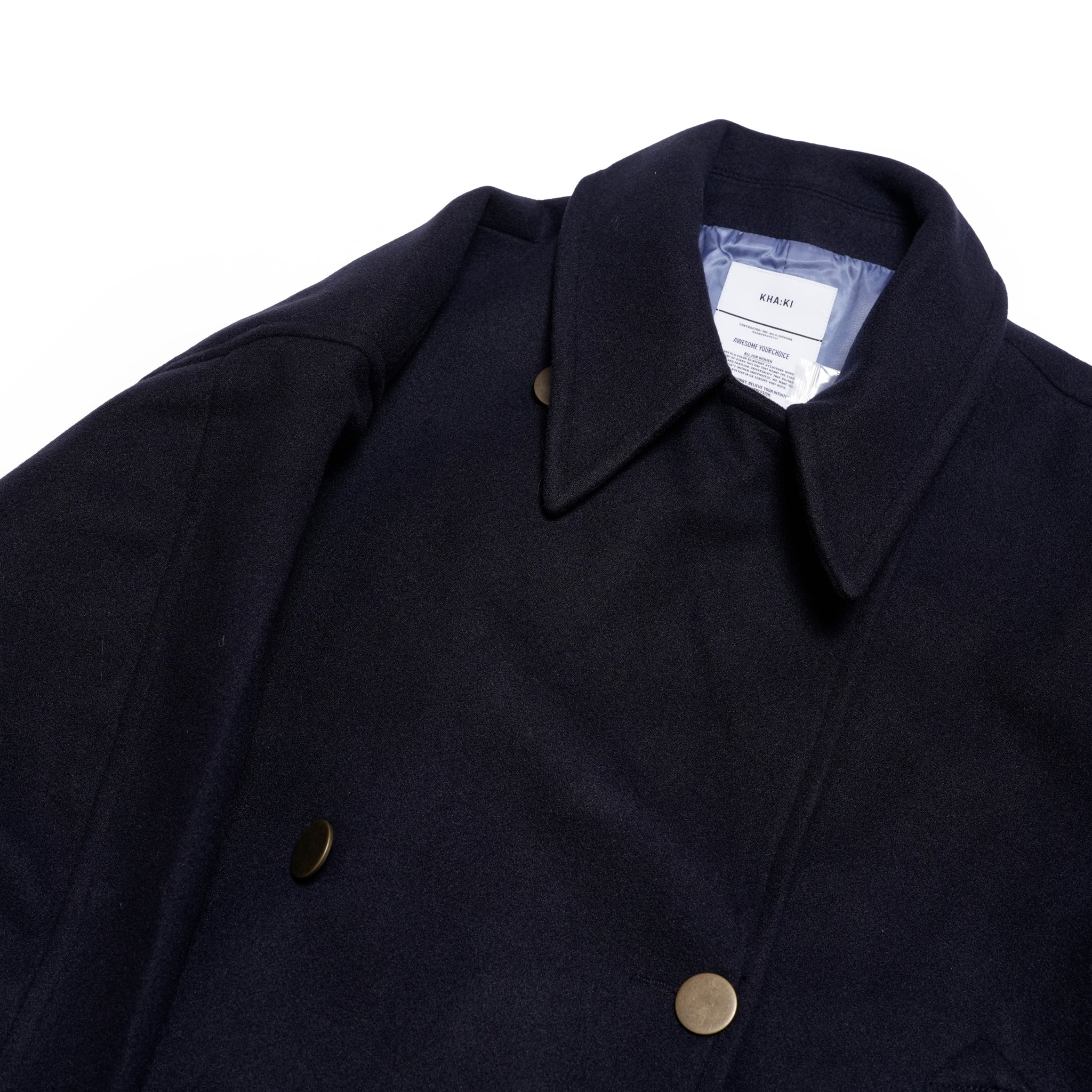 COCOON PEA-COAT | Color_Dark Navy | No_mil25fjk3243_dark navy【KHA:KI_カーキ】