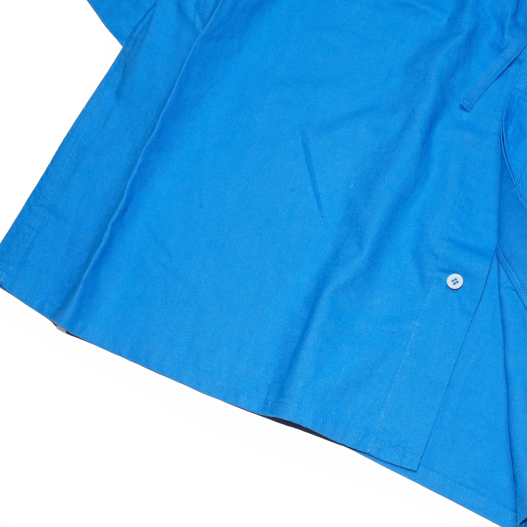 AM-2517009_Blue | Cotton Linen Slab Half Sleeve Smock Shirt | Color:Blue【ARMY TWILL_アーミーツイル】