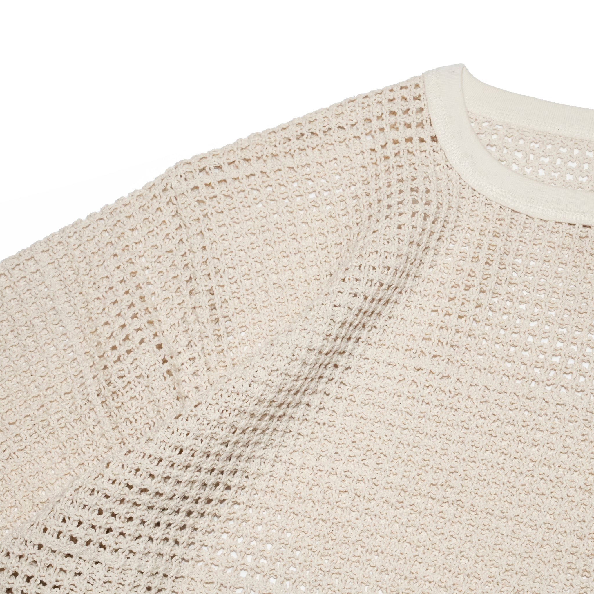 AM-2513004_Ecru | Cotton Mesh Tee | Color:Ecru【ARMY TWILL_アーミーツイル】