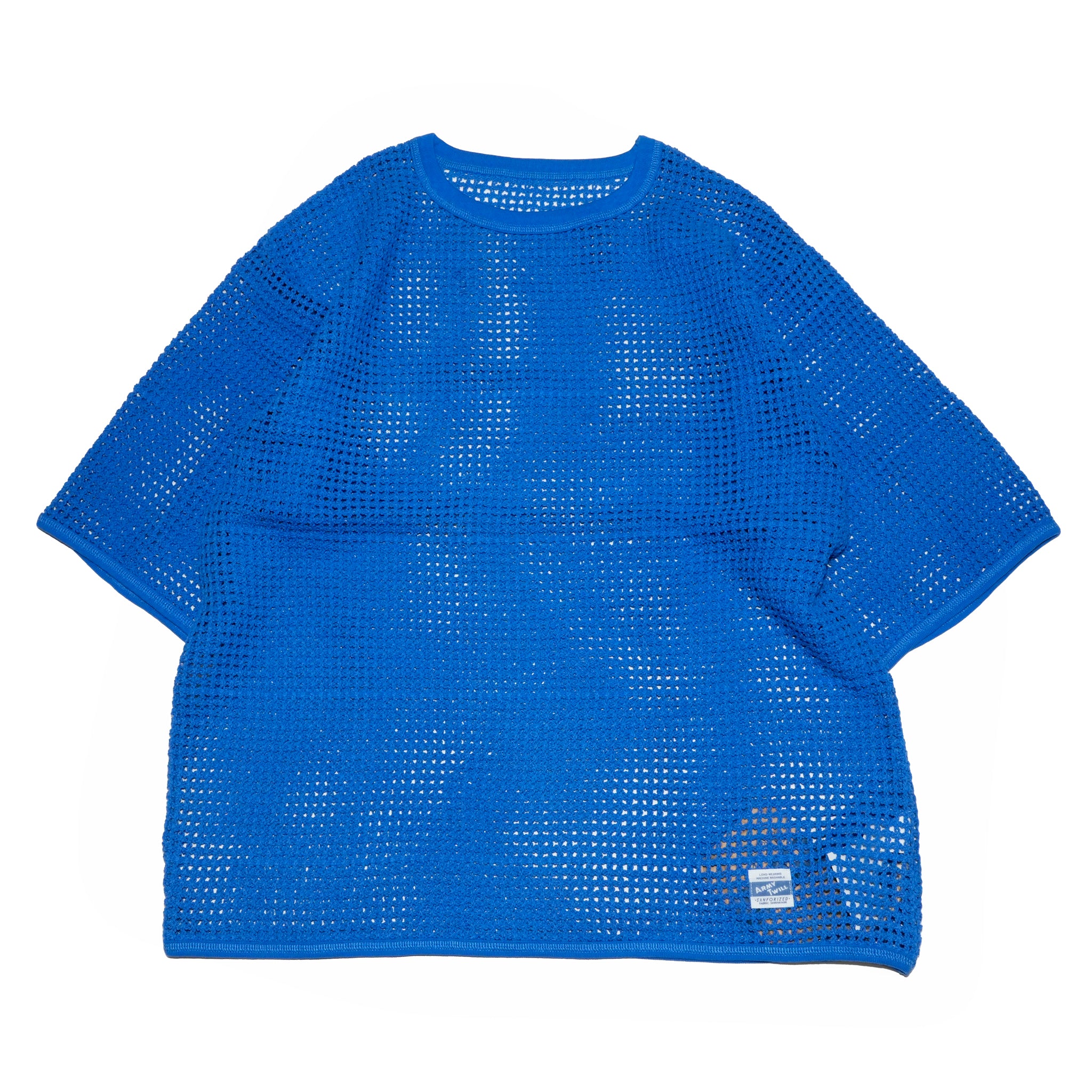 AM-2513004_Blue | Cotton Mesh Tee | Color:Blue【ARMY TWILL_アーミーツイル】