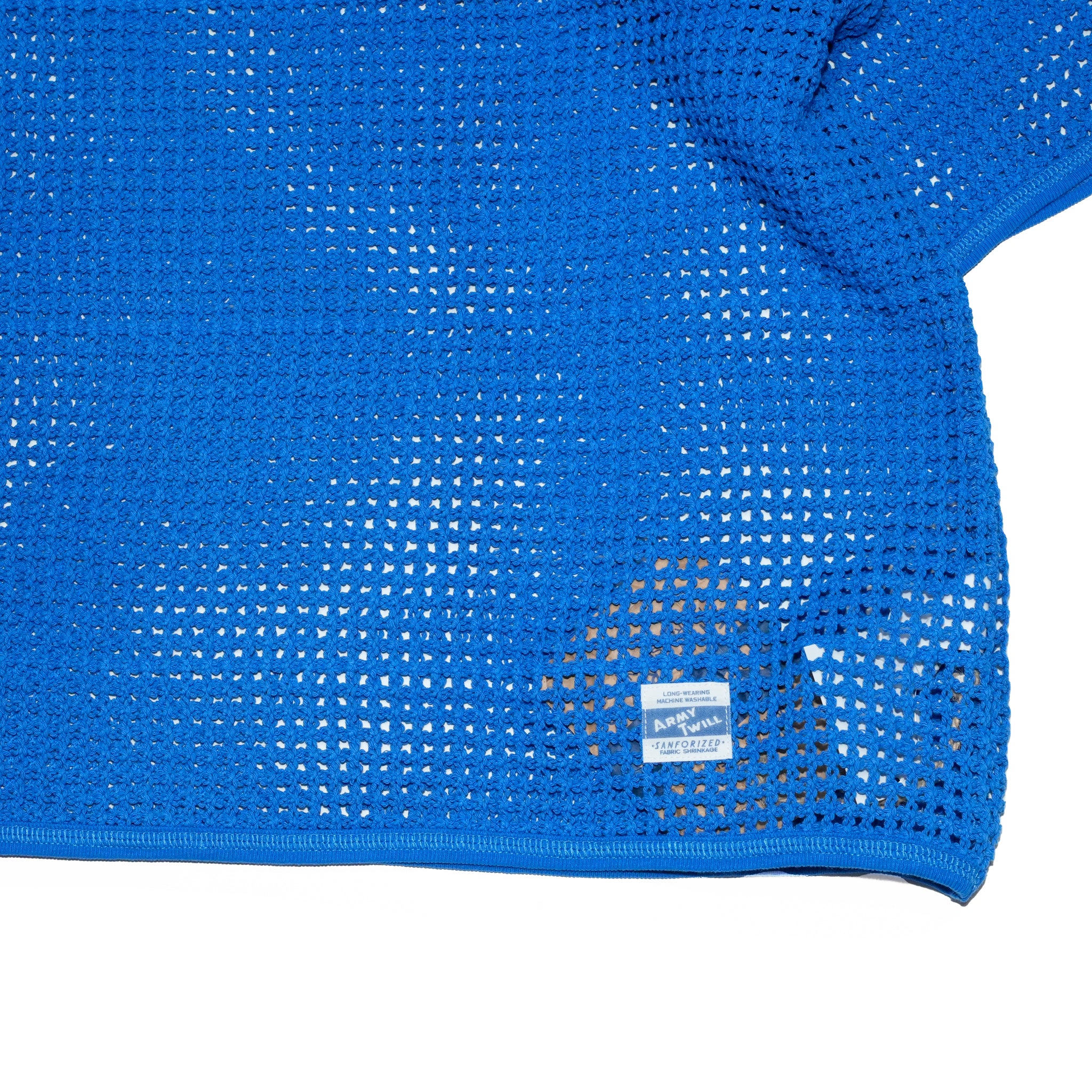 AM-2513004_Blue | Cotton Mesh Tee | Color:Blue【ARMY TWILL_アーミーツイル】