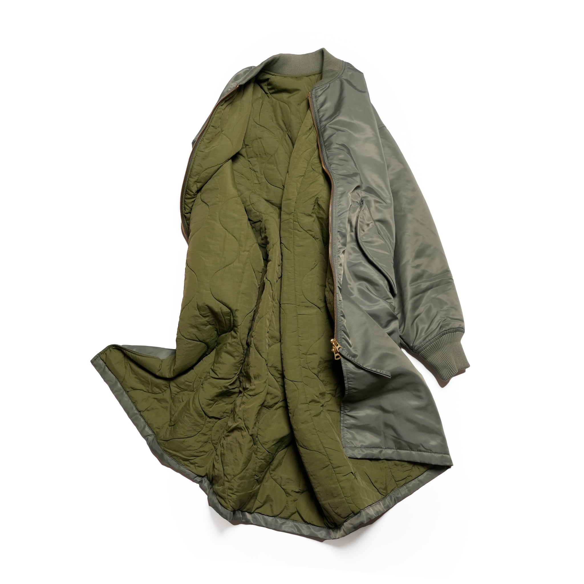 LONG MA-1 | Color_Olive | No_mil25fjk3241_olive【KHA:KI_カーキ】