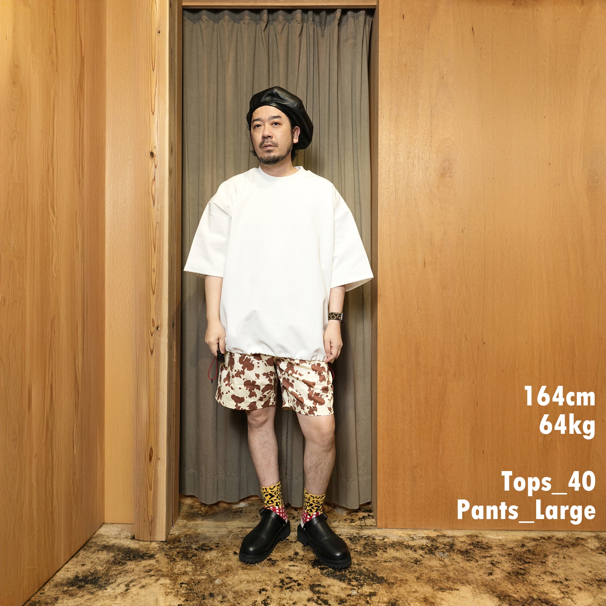 je199-144 | ANIMAL SERIES-SHORT PANTS | Color:Cow/Leopard/Camo【JEMORGAN LONG JOHNS_ジェーイーモーガンロングジョーンズ】