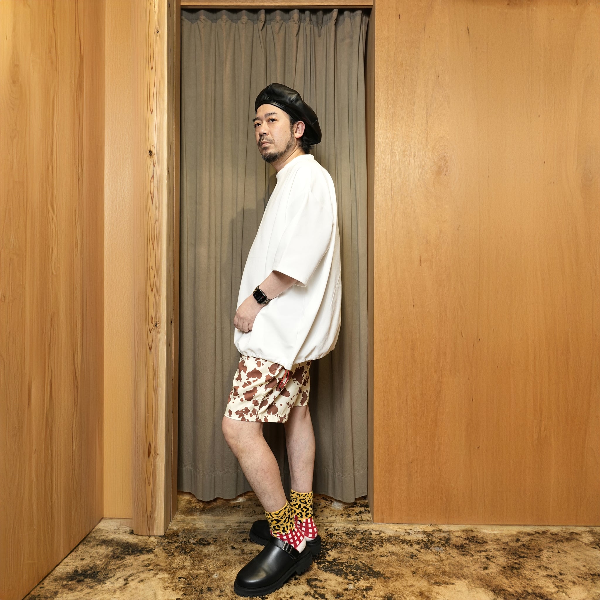 je199-144 | ANIMAL SERIES-SHORT PANTS | Color:Cow/Leopard/Camo【JEMORGAN LONG JOHNS_ジェーイーモーガンロングジョーンズ】