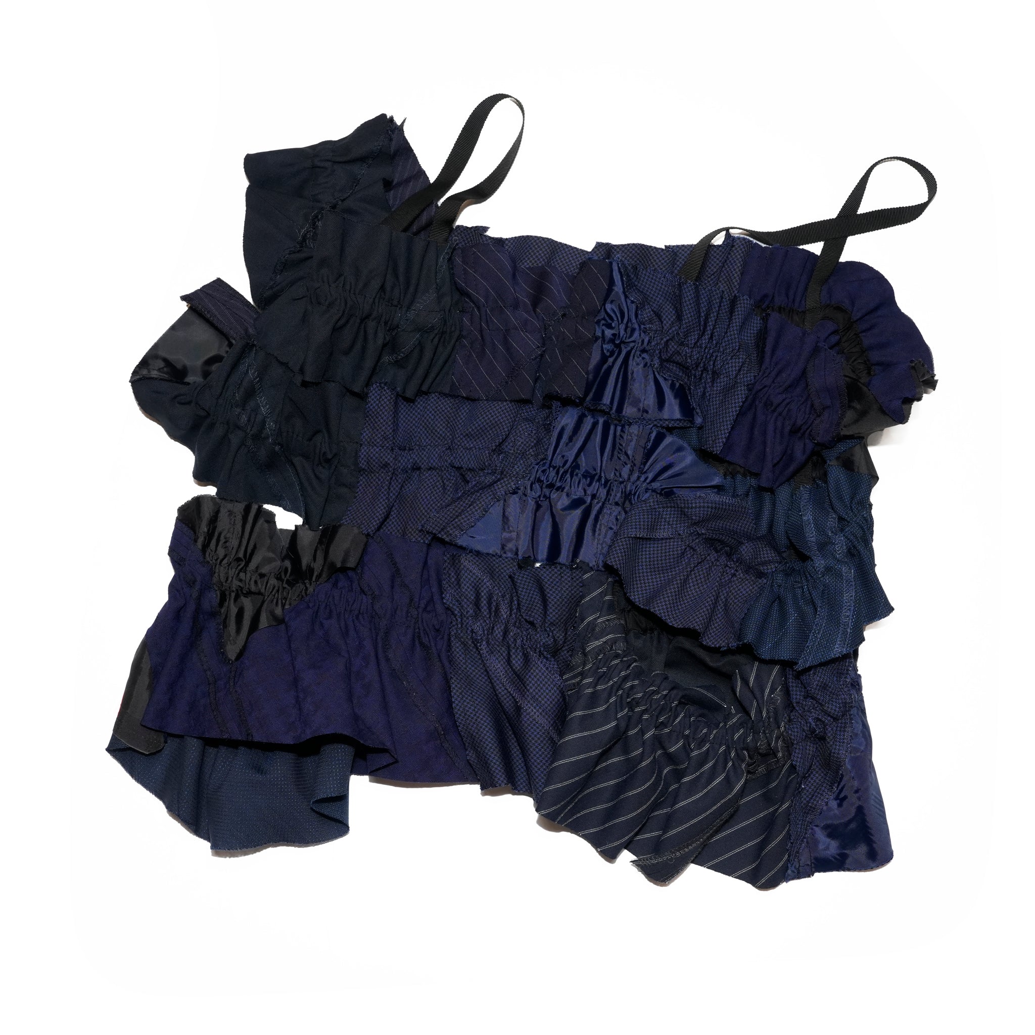AT-234 | スーツパッチフリルキャミassort NVY | Color:Navy | Size-Free【REHERSALL_リハーズオール】【archive】