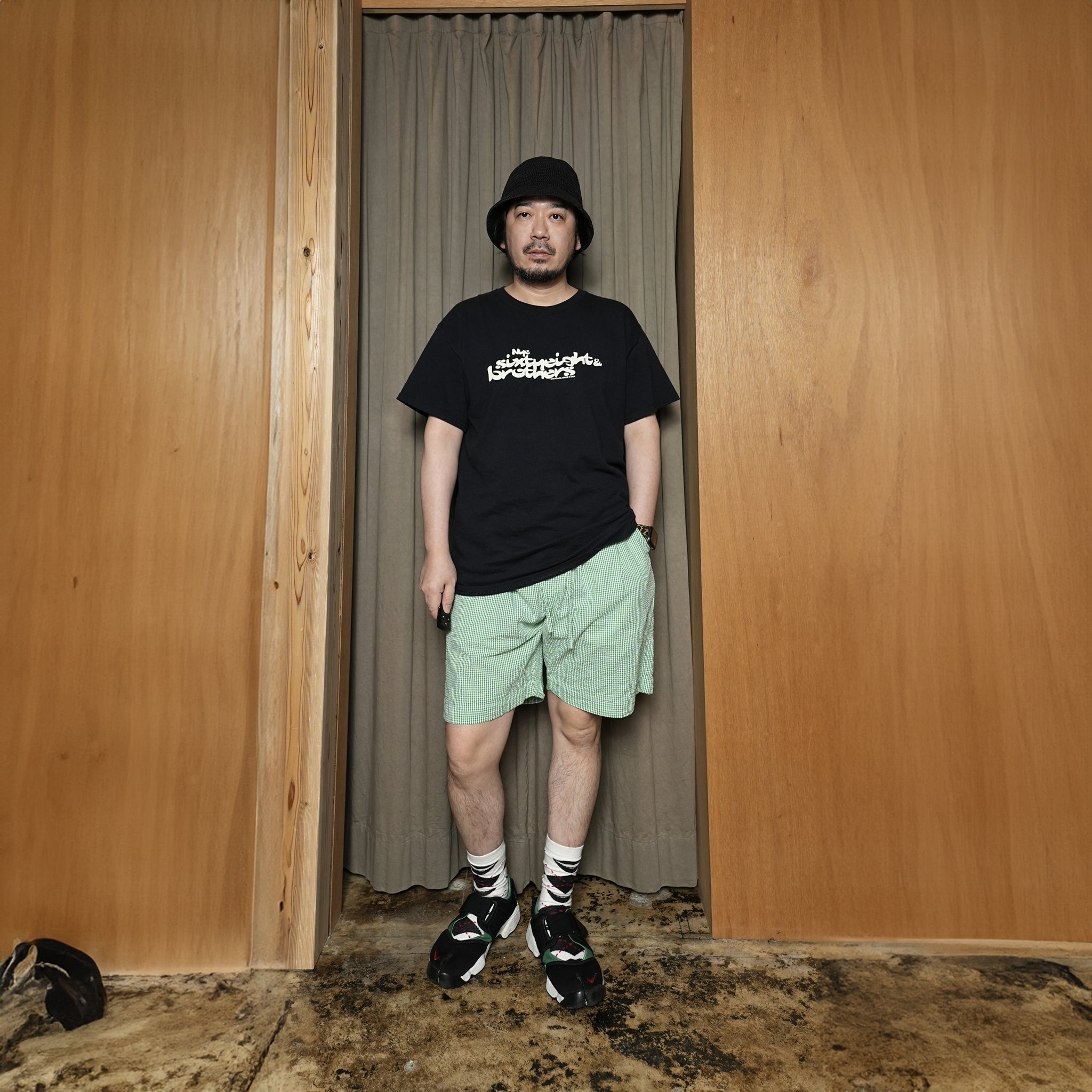 BES-03_B | BAGS EASY SHORT PANTS-SOCCER GINGHAM | Color:Green【CATTA_カッタ】