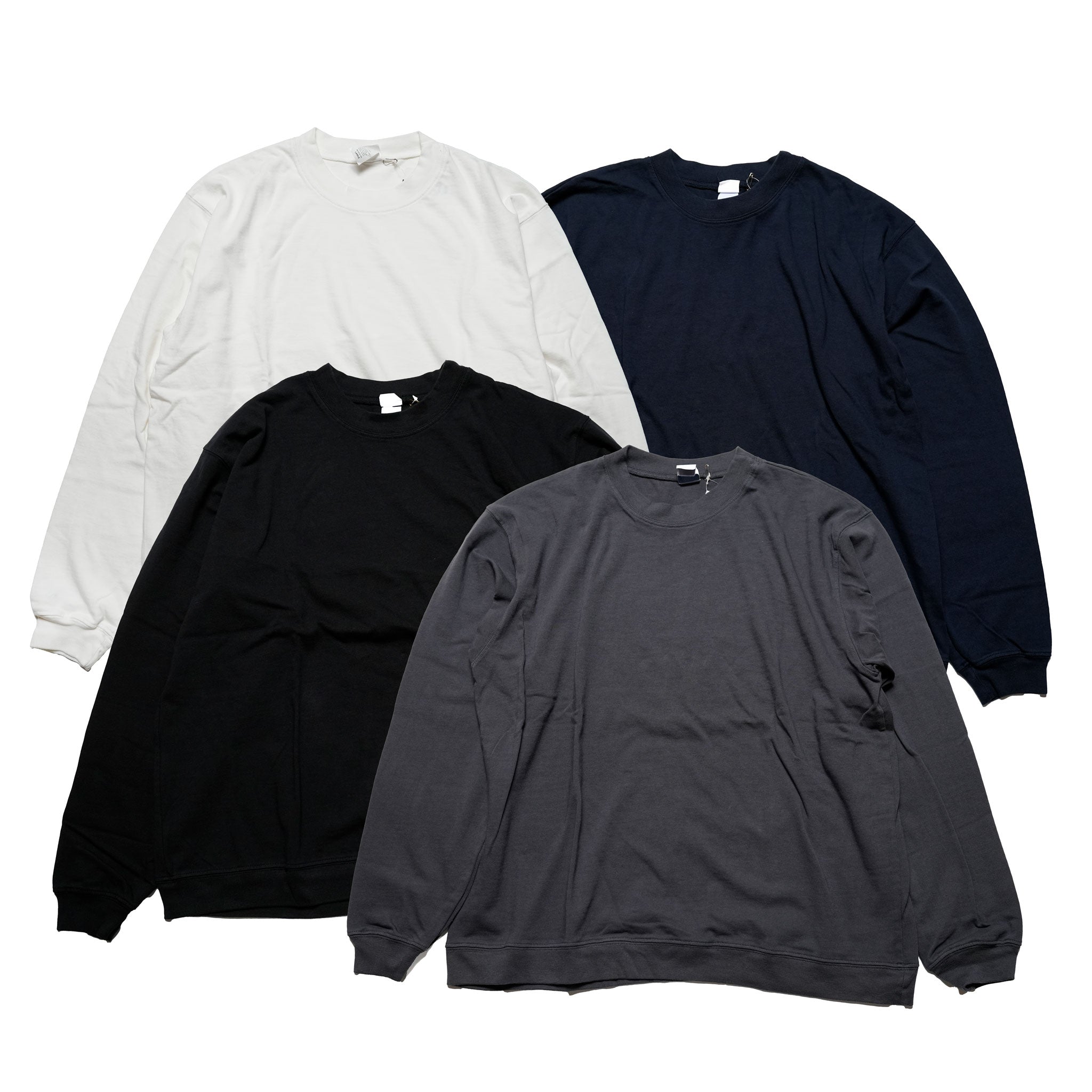 cstm02 | Heavy Coton Sweat Shirts | Color:#White,#Black,#Navy,#Charcoal | Size:M/L/XL | 【SMOKE TONE×CAMBER】【SMOKE T ONE】【ONE CS FITS ALL】